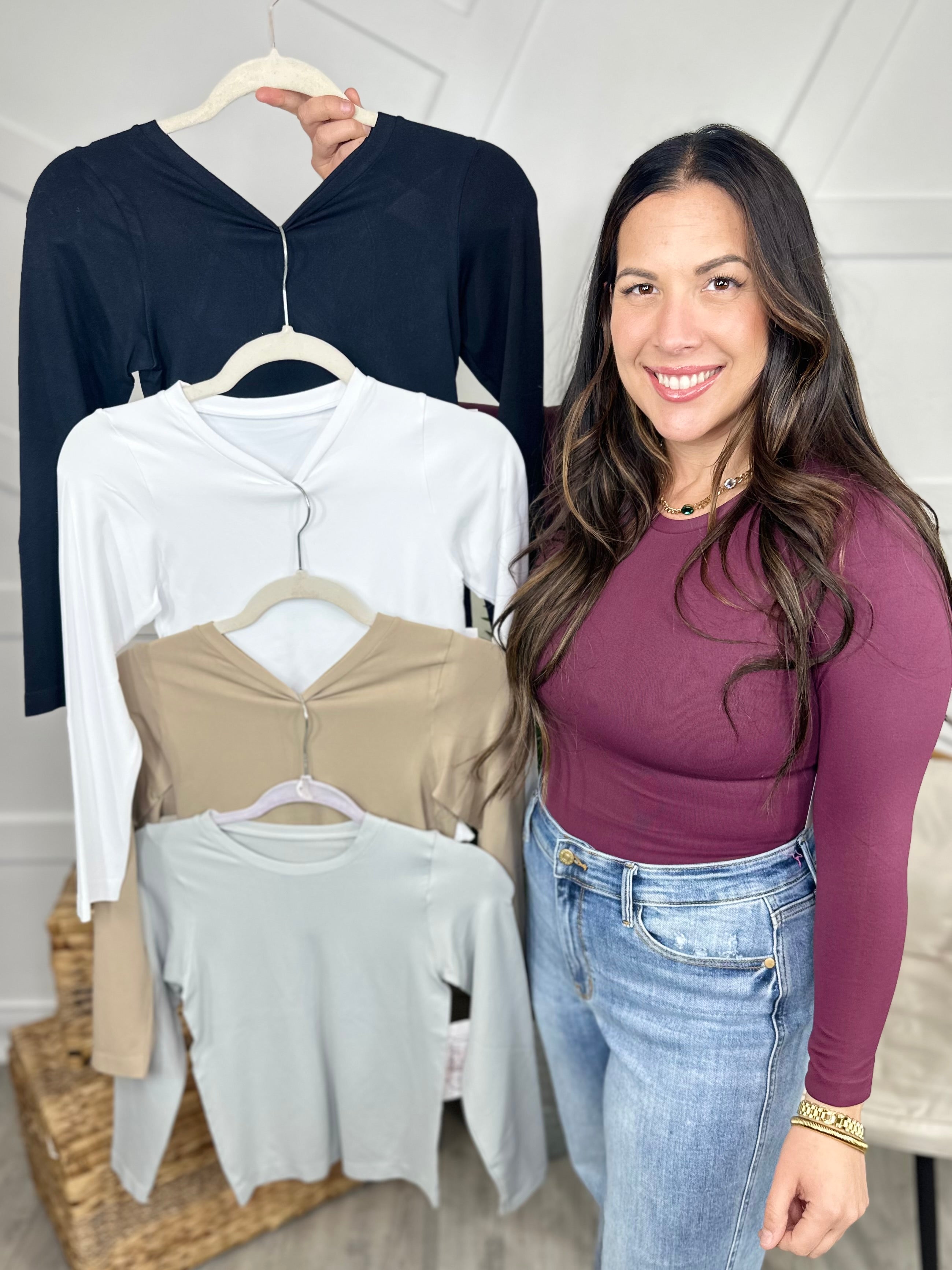 Restock: Take Your Time Seamless Top-120 Long Sleeve Tops-YELETE-Heathered Boho Boutique, Women's Fashion and Accessories in Palmetto, FL