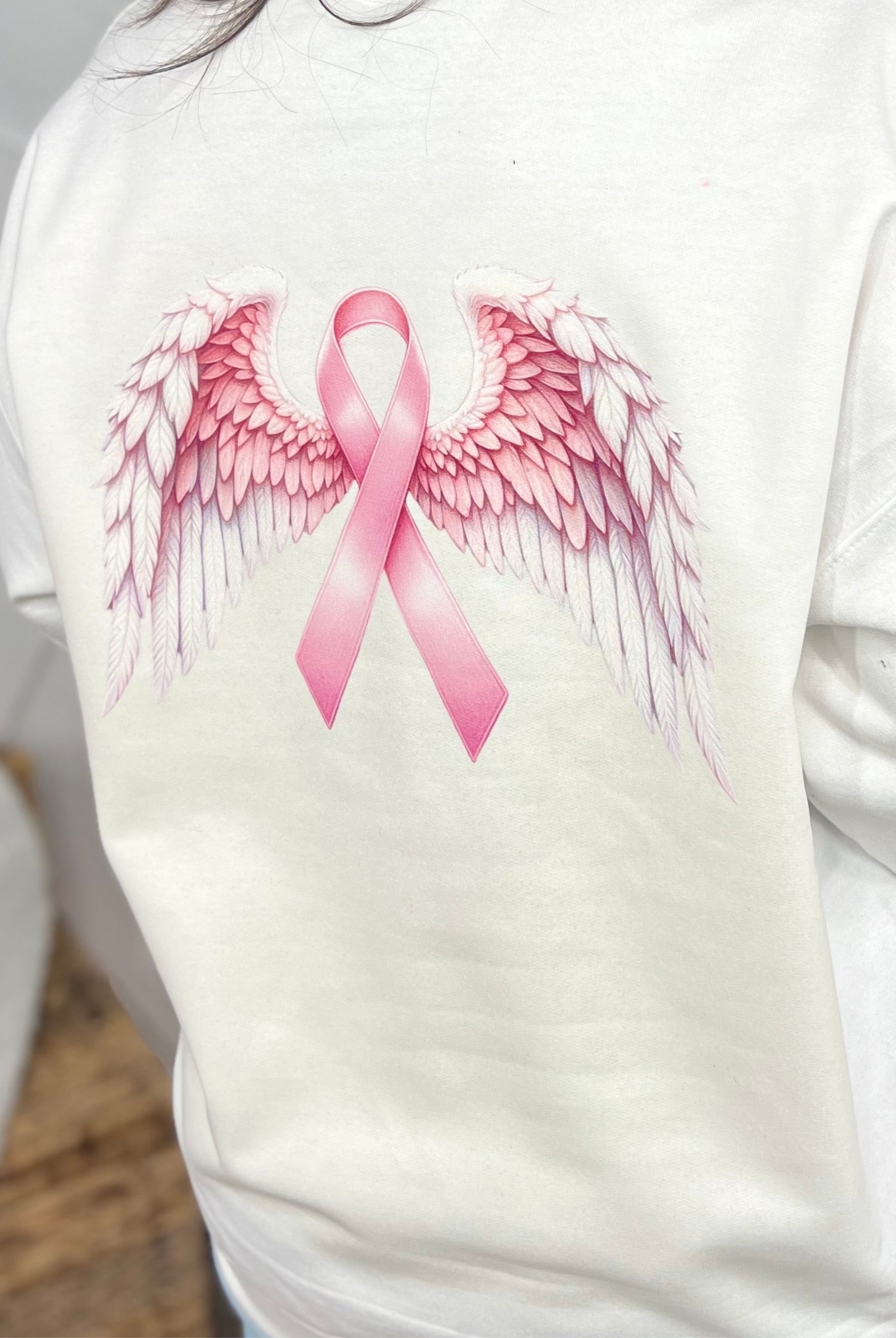 BCA Angel Wings Graphic Sweatshirt - White-125 Sweater-Heathered Boho-Heathered Boho Boutique, Women's Fashion and Accessories in Palmetto, FL