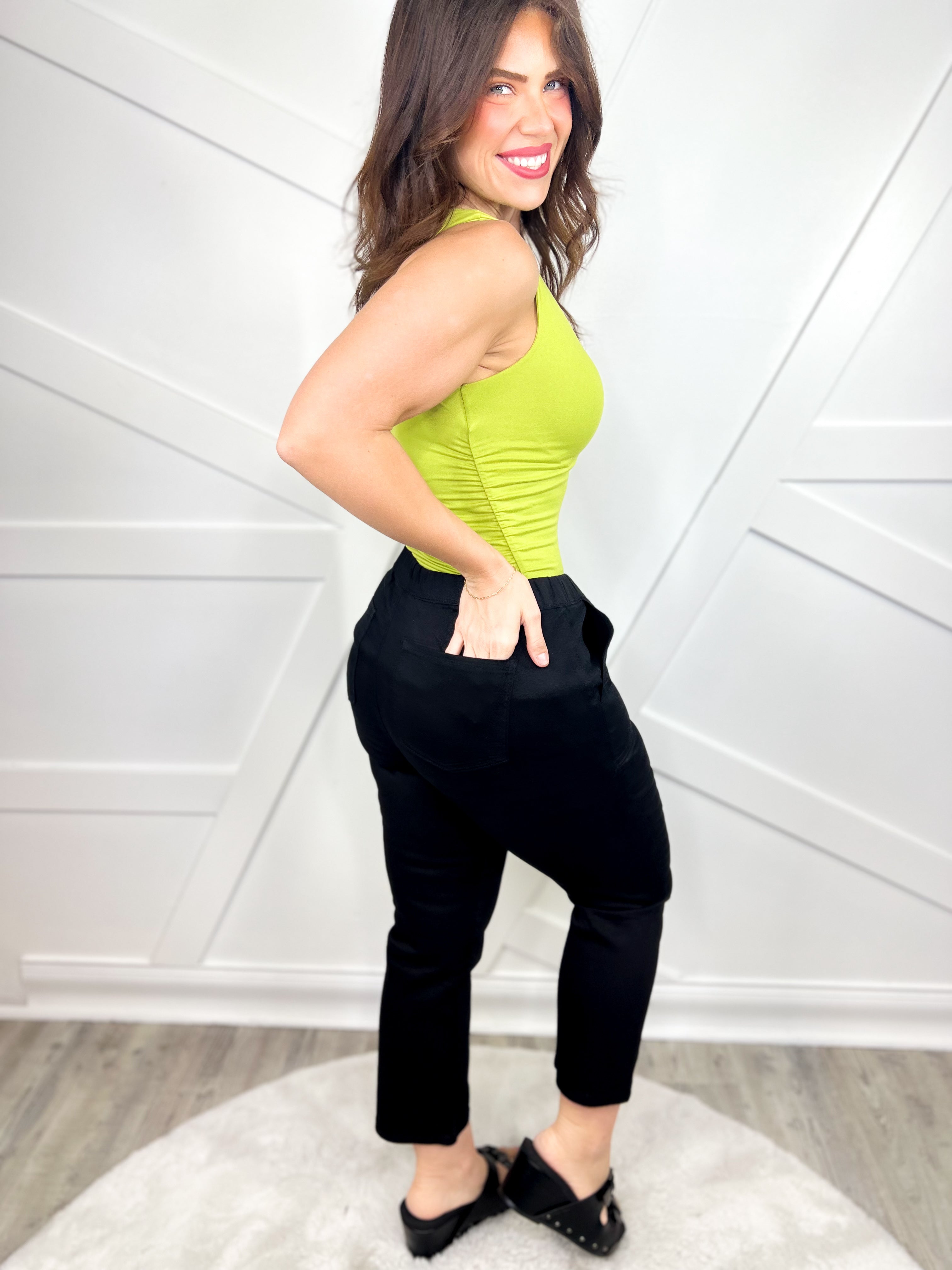 Restock: Key to Style Straight Leg Pants - Black-150 PANTS-YMI-Heathered Boho Boutique, Women's Fashion and Accessories in Palmetto, FL