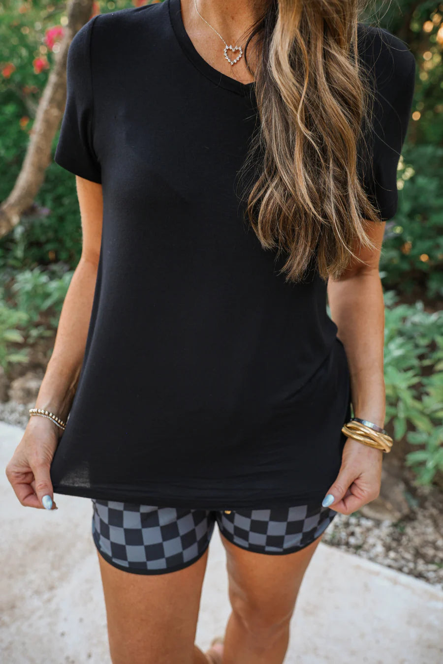 PREORDER: Jess Lea Basic Tee- Black-400 Takeover/Pre-Order-Jess Lea-Heathered Boho Boutique, Women's Fashion and Accessories in Palmetto, FL