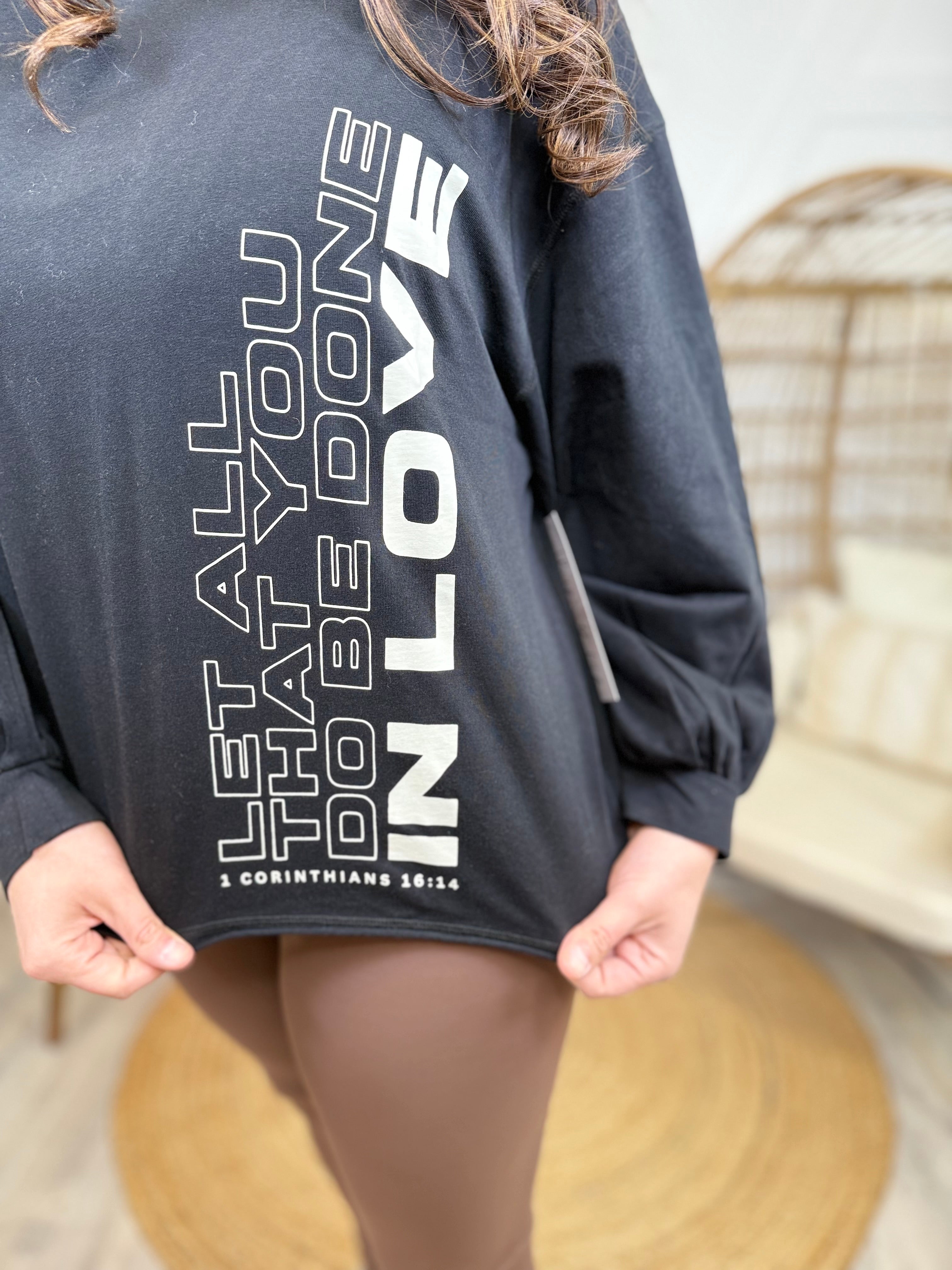 Done in Love Long Sleeve Top-120 Long Sleeve Tops-YELETE-Heathered Boho Boutique, Women's Fashion and Accessories in Palmetto, FL