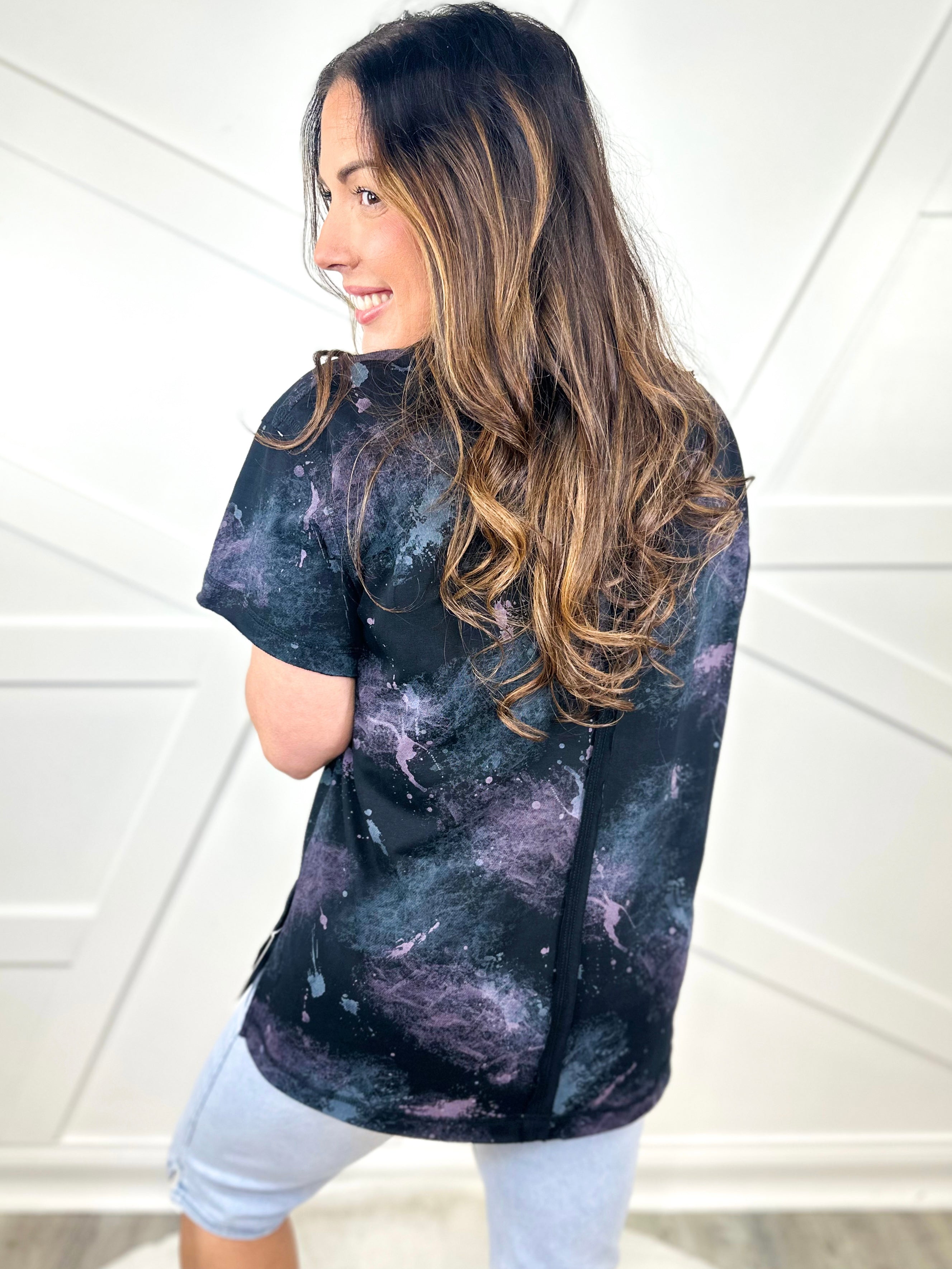 Restock: Fresh Paint Top-110 SHORT SLEEVE TOP-White Birch-Heathered Boho Boutique, Women's Fashion and Accessories in Palmetto, FL