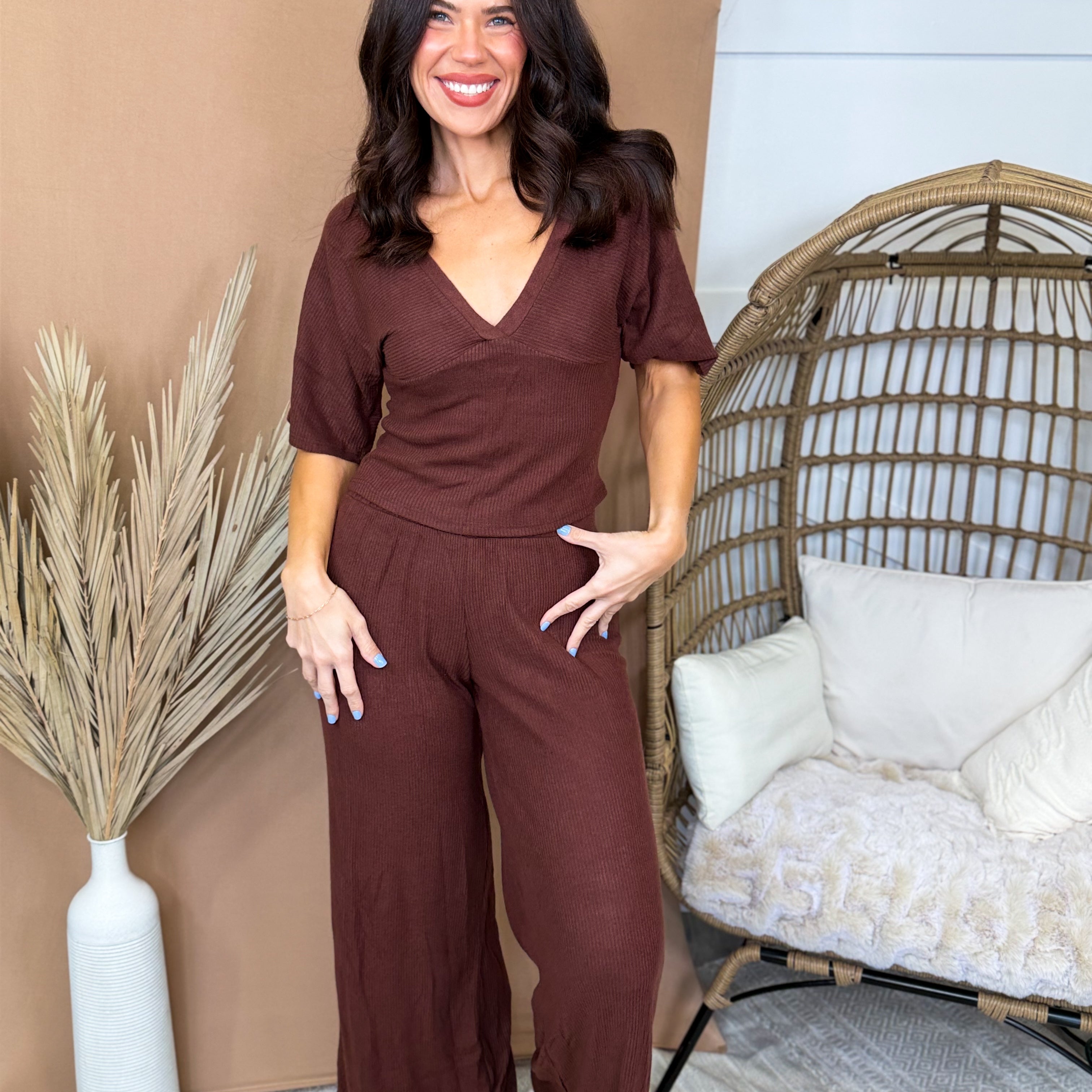 Ribbed & Ready Set-240 ACTIVEWEAR/SETS-TIMING-Heathered Boho Boutique, Women's Fashion and Accessories in Palmetto, FL