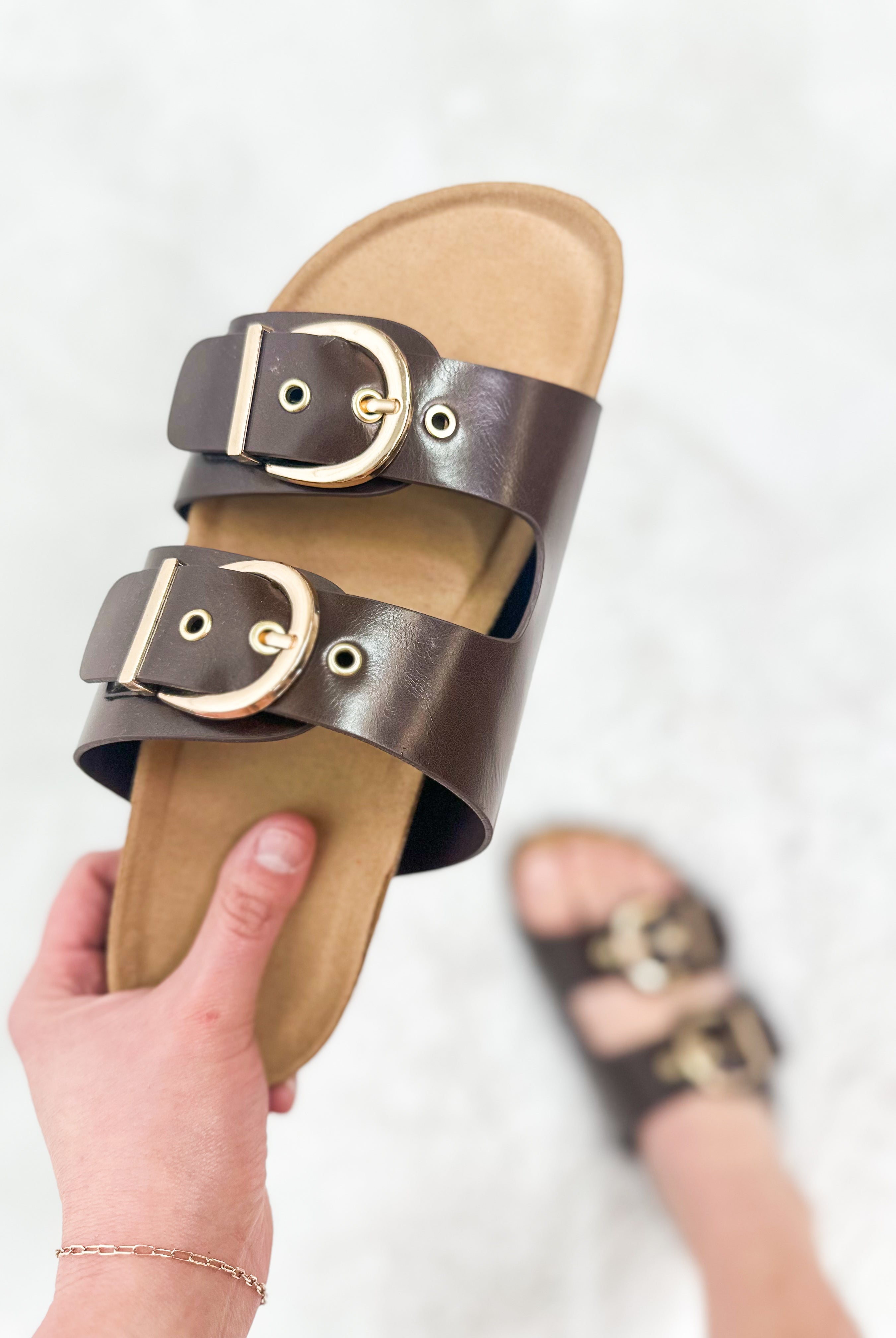 Champion Sandals - Brown Oil-350 Shoes-JP Orginal-Heathered Boho Boutique, Women's Fashion and Accessories in Palmetto, FL
