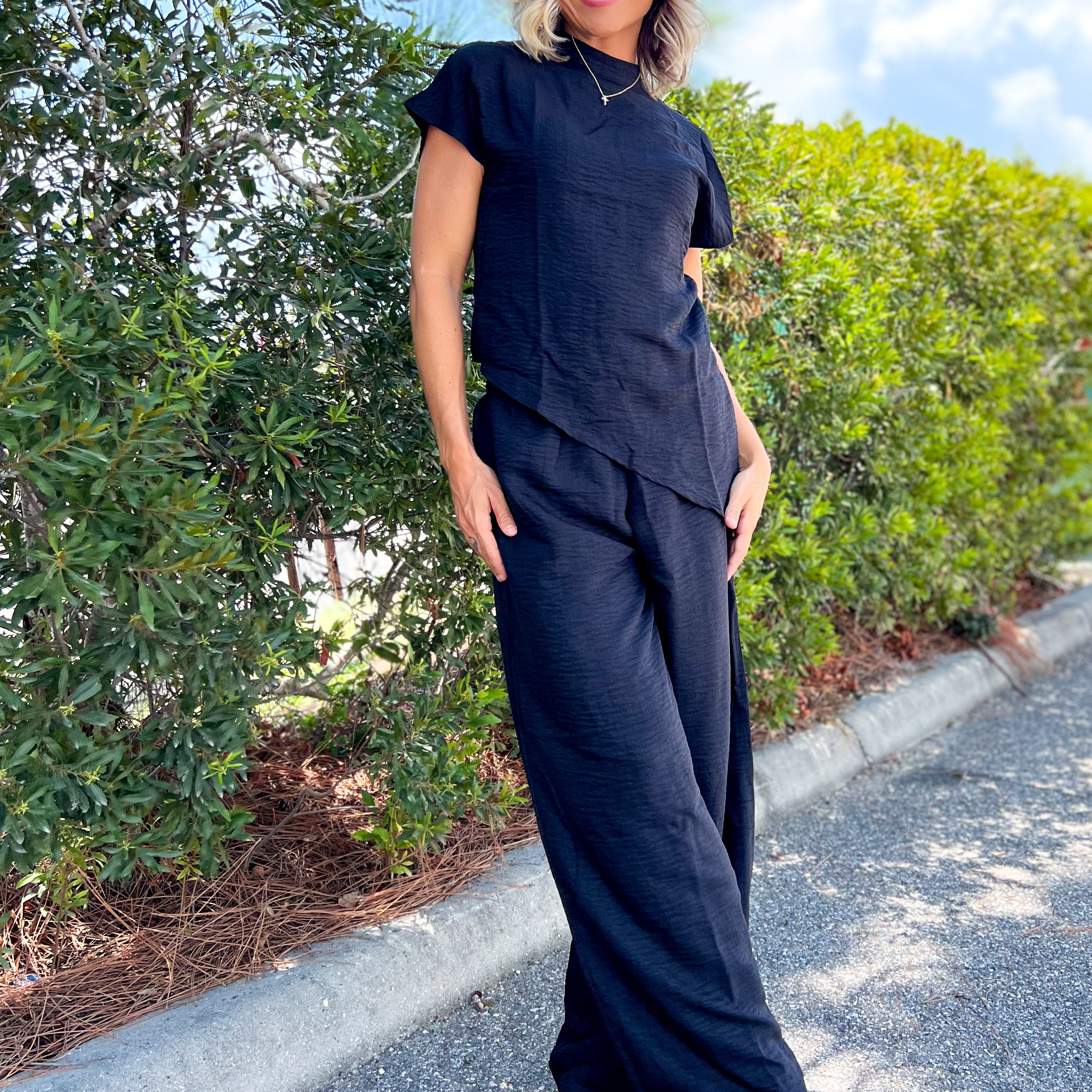 Midnight Muse Set-240 ACTIVEWEAR/SETS-LOVESOFT-Heathered Boho Boutique, Women's Fashion and Accessories in Palmetto, FL