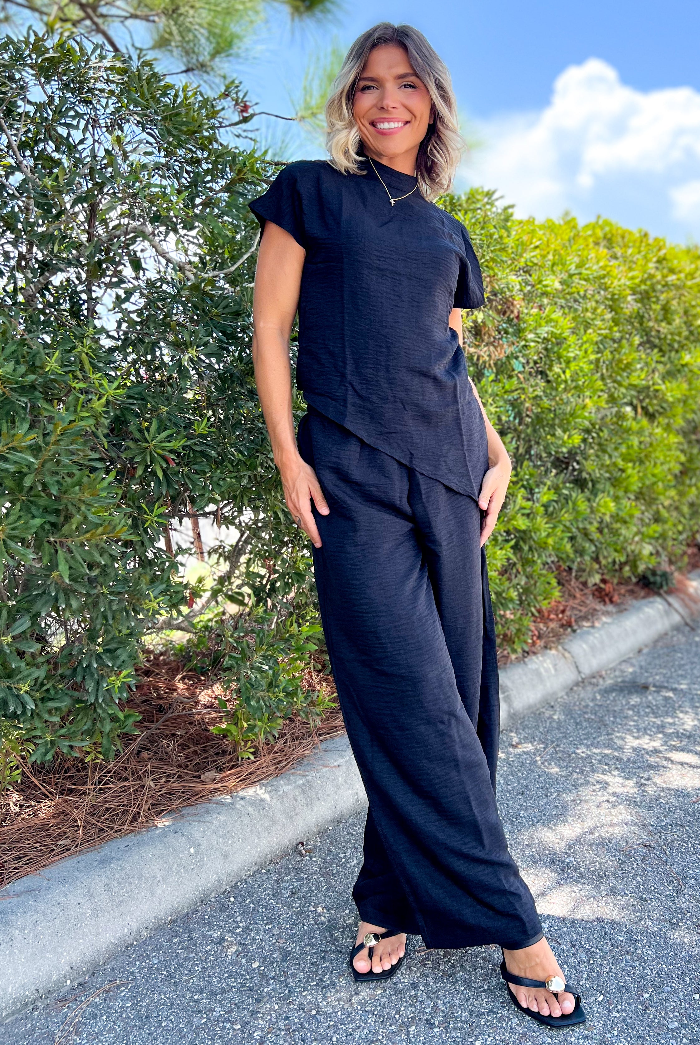 Midnight Muse Set-240 ACTIVEWEAR/SETS-LOVESOFT-Heathered Boho Boutique, Women's Fashion and Accessories in Palmetto, FL