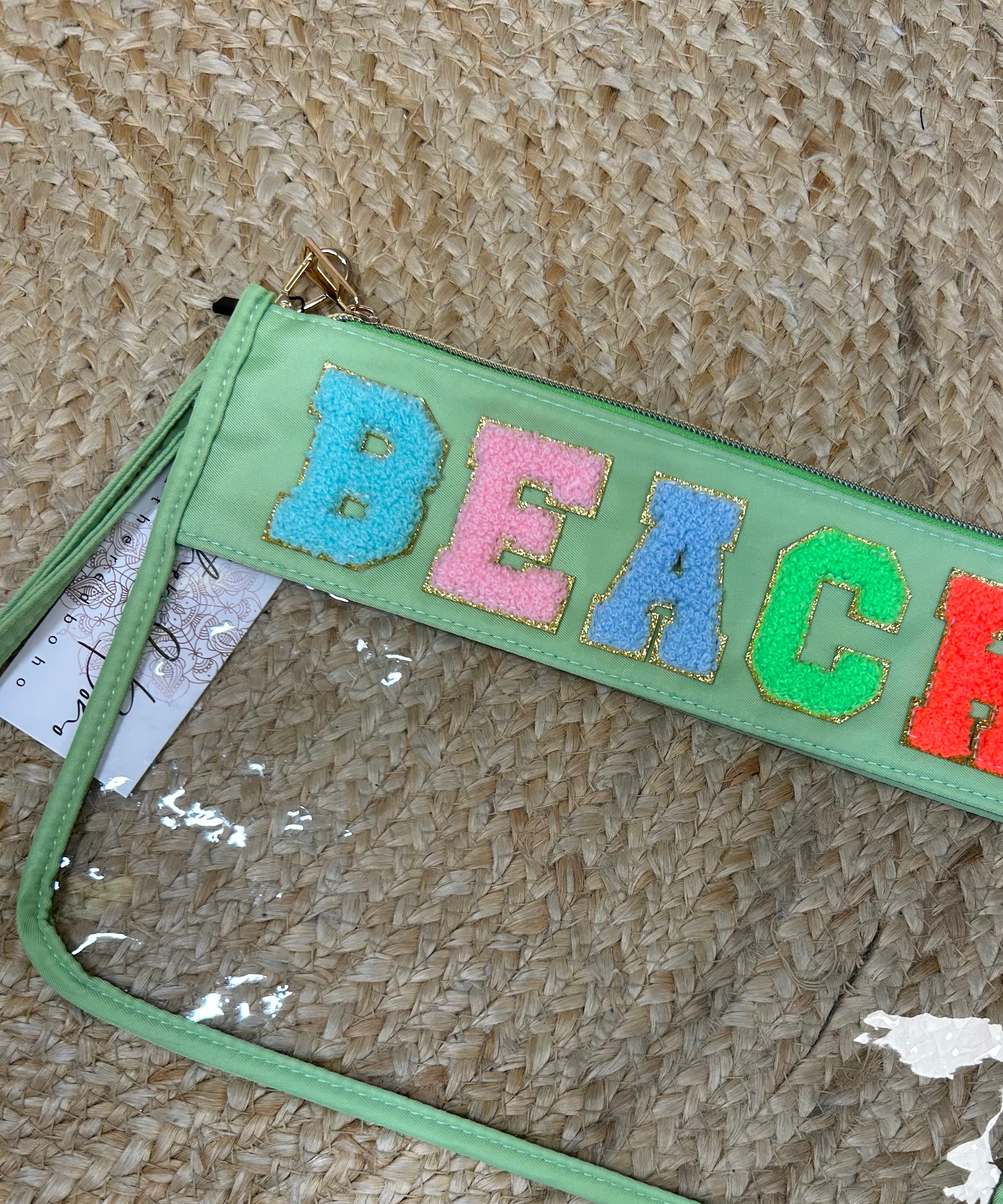 Restock: BEACH Cosmetic Bag-320 Bags-Heathered Boho-Heathered Boho Boutique, Women's Fashion and Accessories in Palmetto, FL