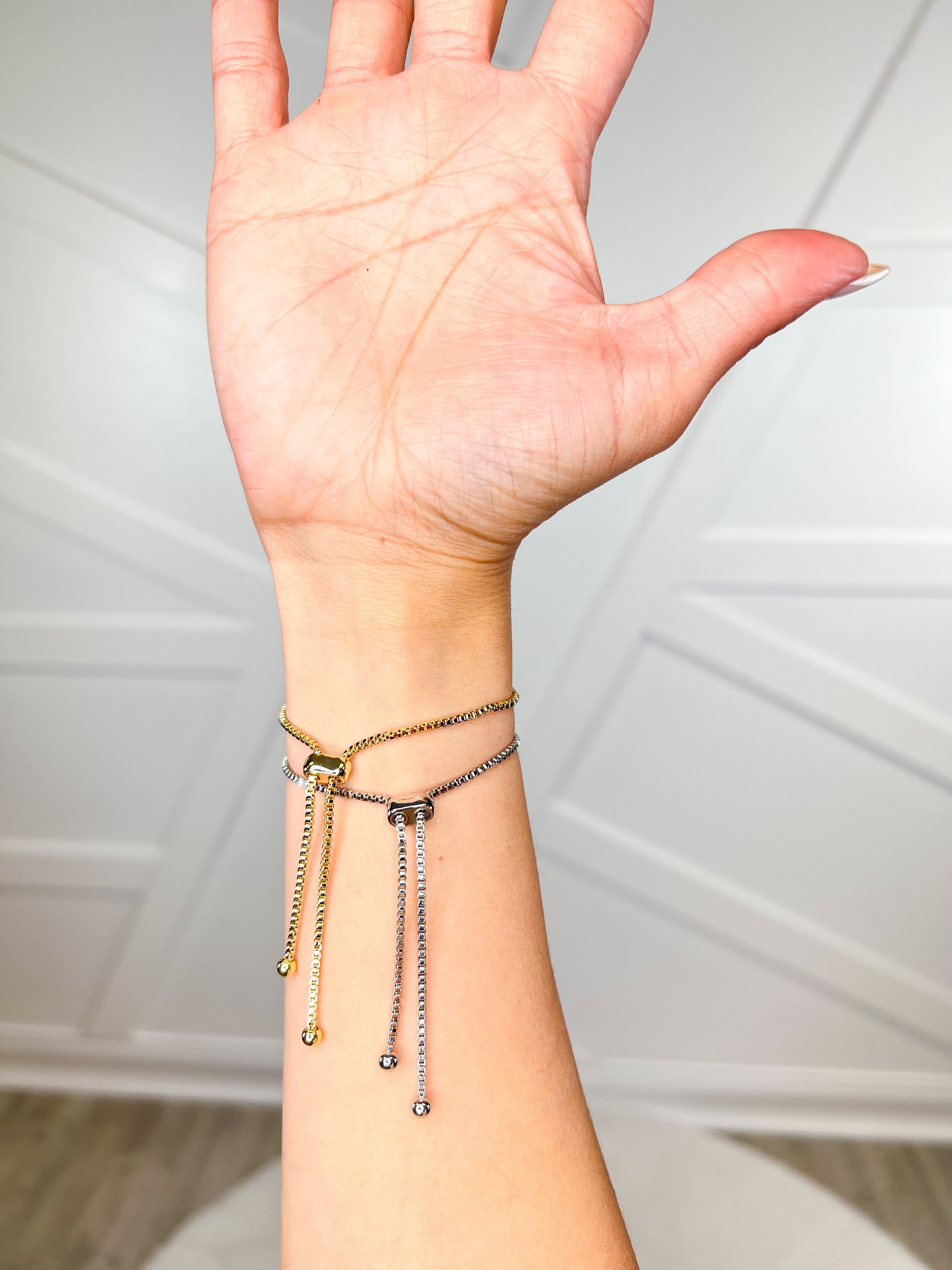 RESTOCK: CZ Thick Cross Slide Bracelet-310 Jewelry-Joseph Anthony NY, Inc-Heathered Boho Boutique, Women's Fashion and Accessories in Palmetto, FL