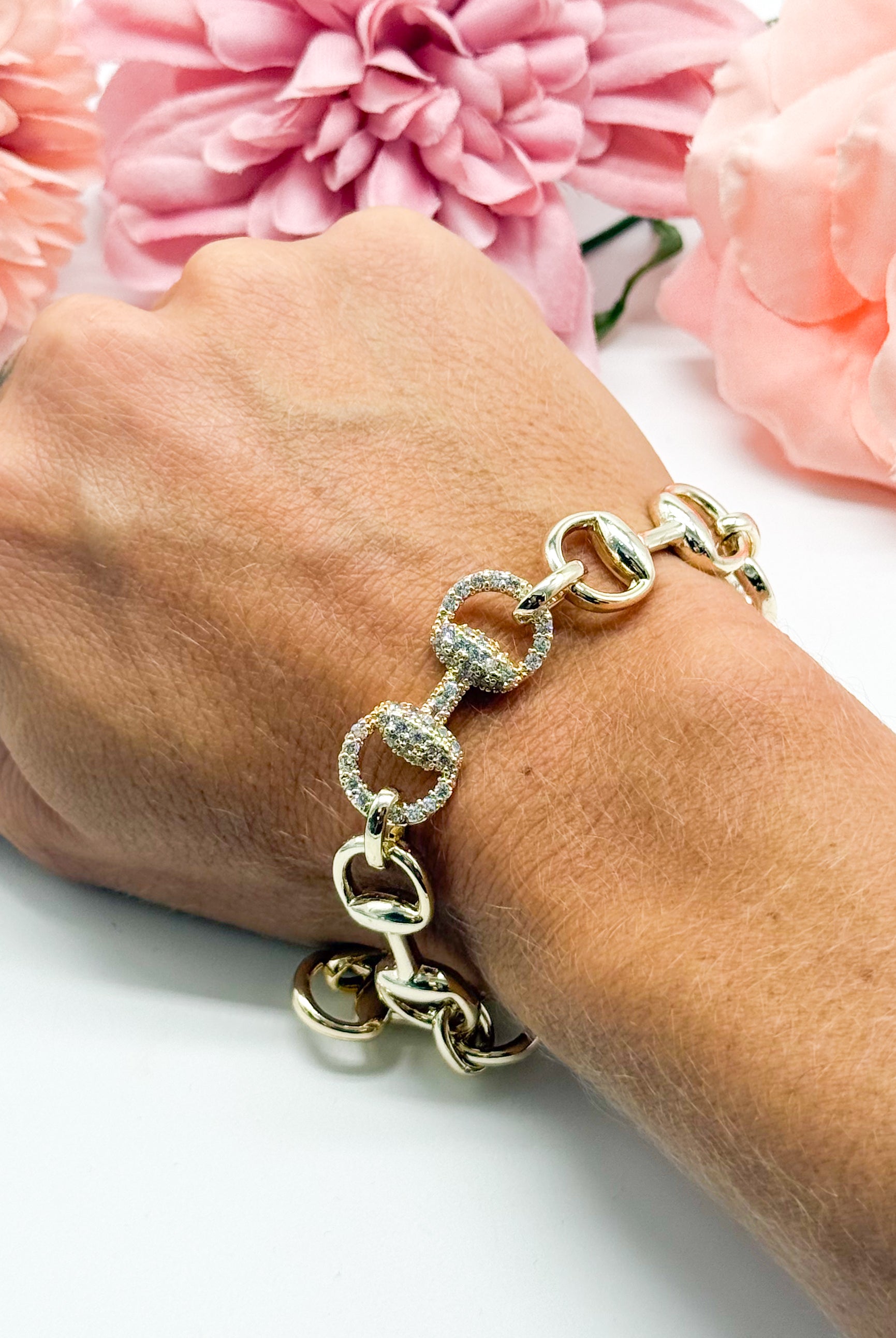 Want to be Linked Bracelet-310 Jewelry-Millenx Accessories, LLC.-Heathered Boho Boutique, Women's Fashion and Accessories in Palmetto, FL