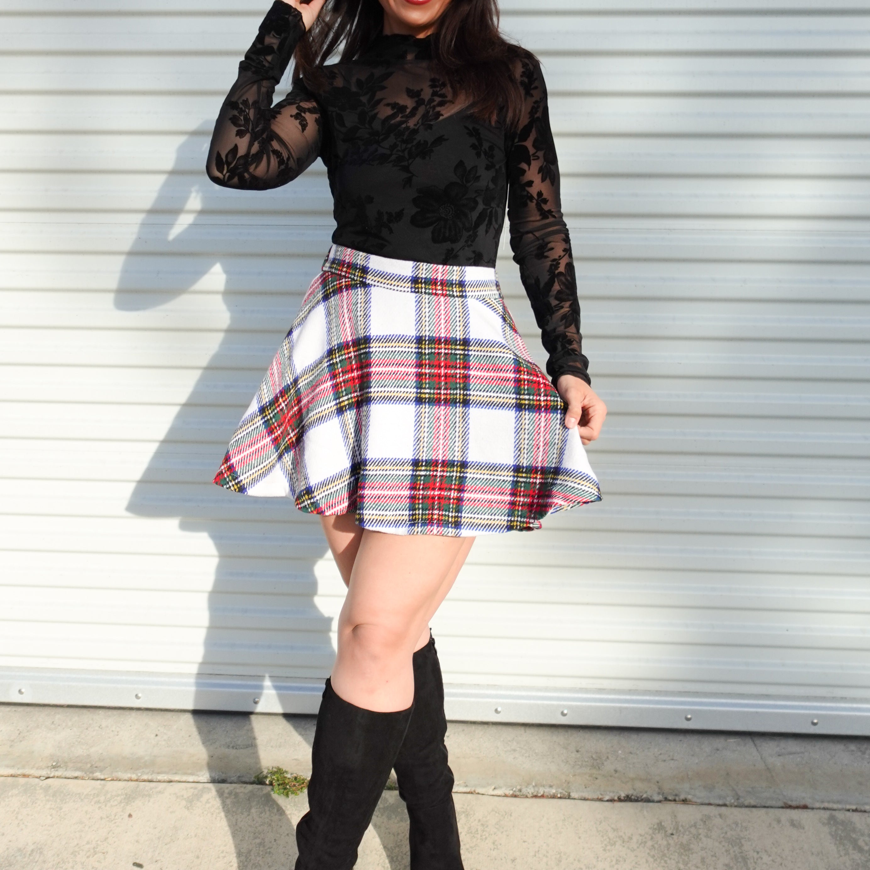 Jill Skirt-170 Skort/ Skirt-GEEGEE-Heathered Boho Boutique, Women's Fashion and Accessories in Palmetto, FL