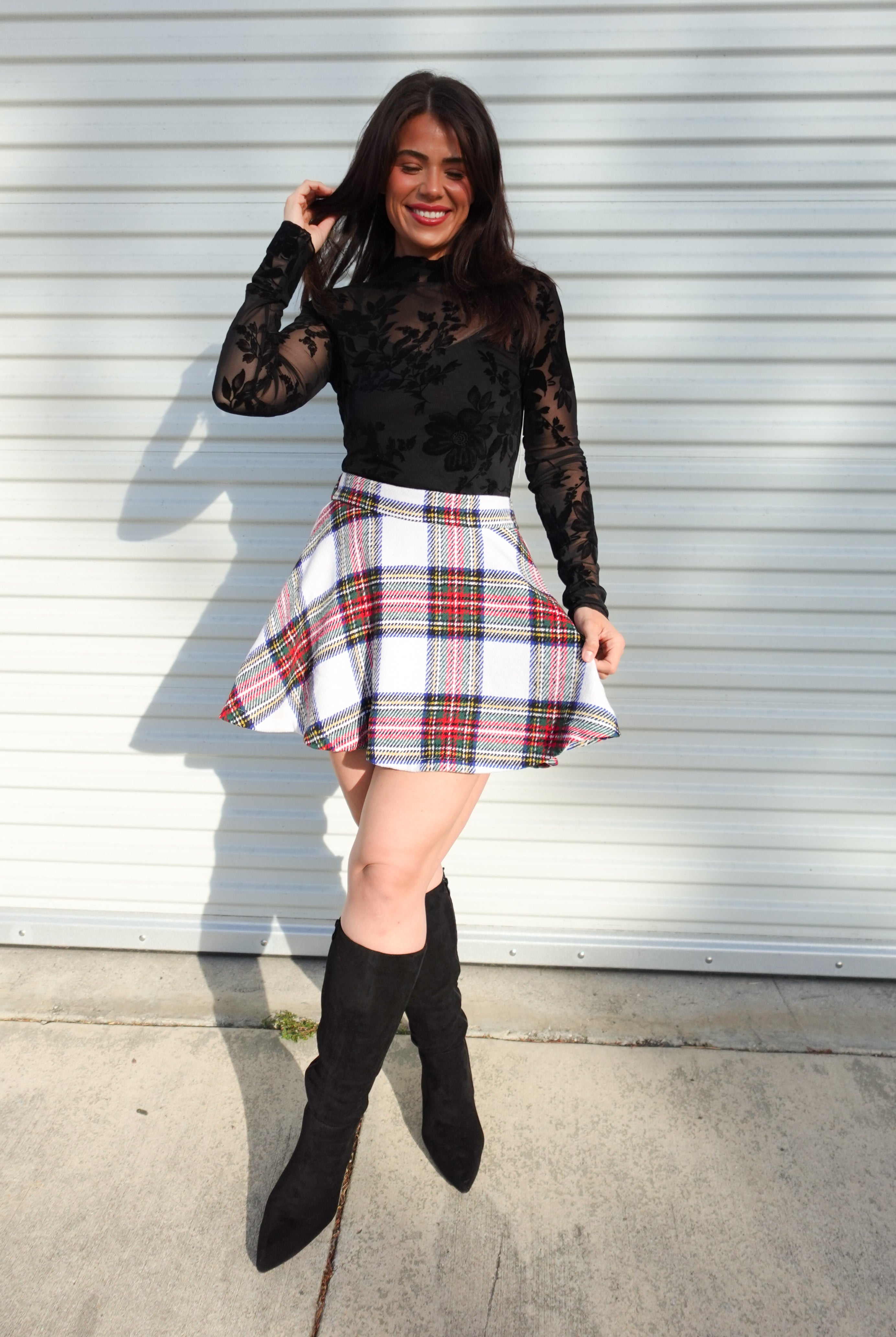 Jill Skirt-170 Skort/ Skirt-GEEGEE-Heathered Boho Boutique, Women's Fashion and Accessories in Palmetto, FL