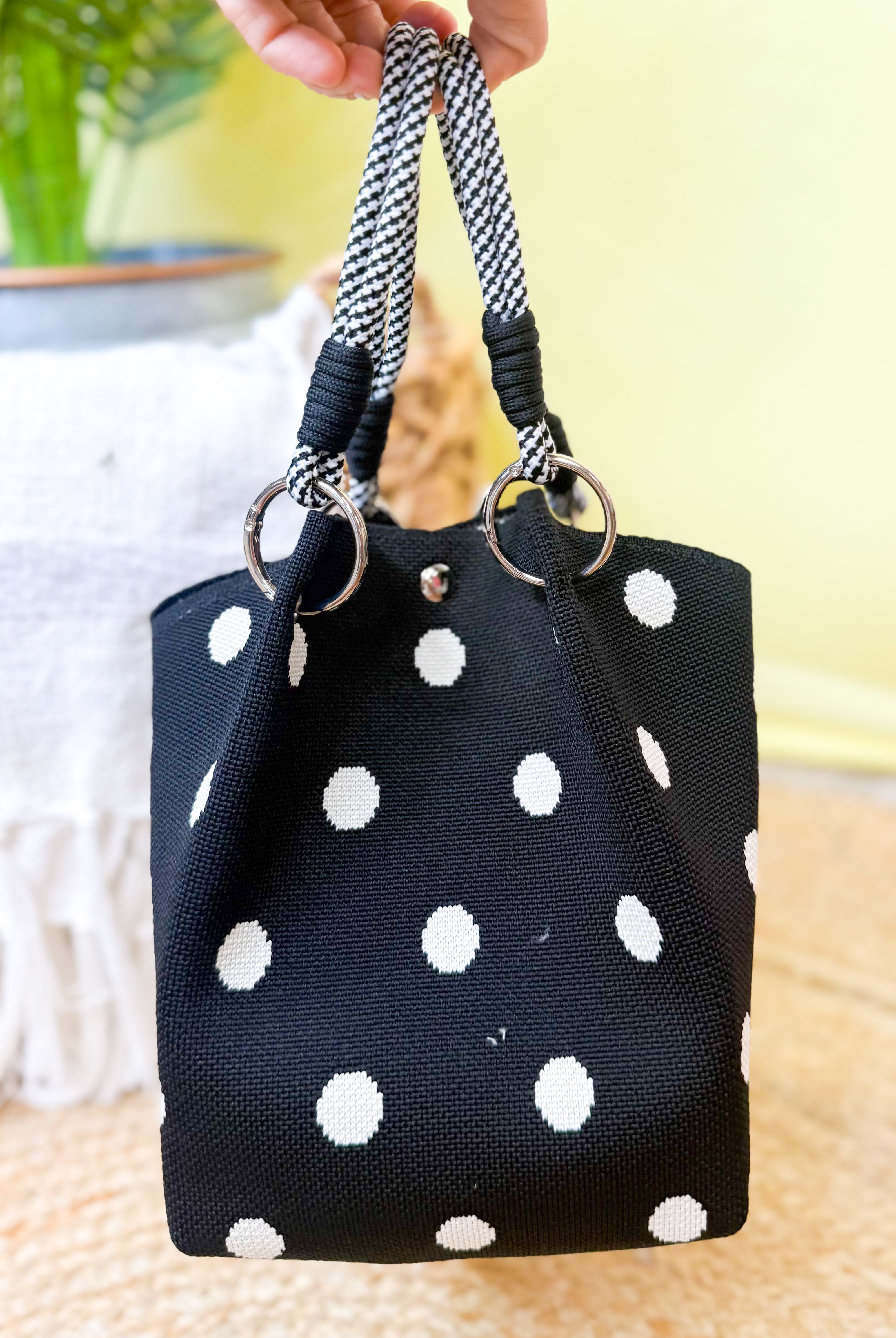 Restock: Seeing Spots Tote-320 Bags-Heathered Boho-Heathered Boho Boutique, Women's Fashion and Accessories in Palmetto, FL