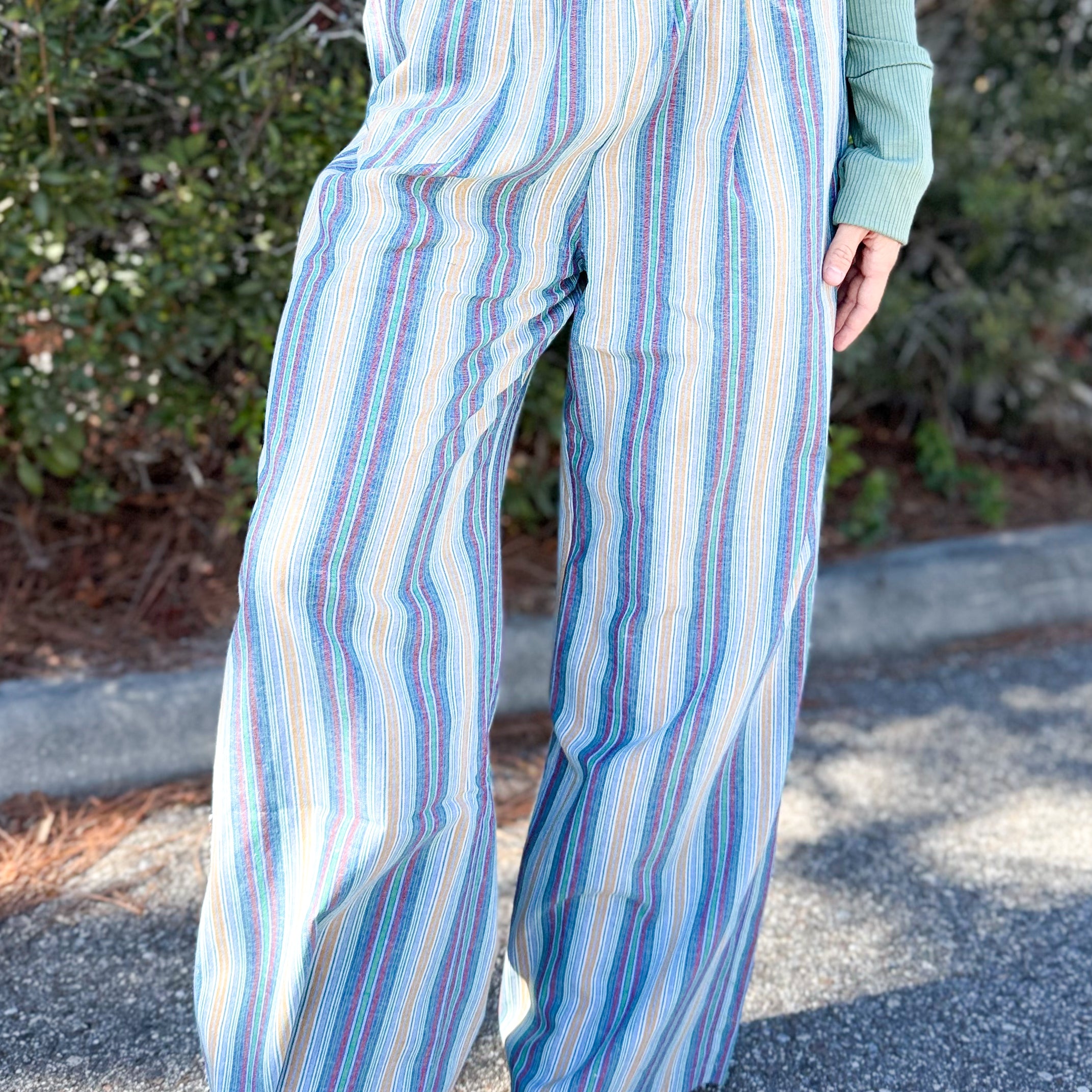 Signature Stripe Pants-150 PANTS-JADE BY JANE-Heathered Boho Boutique, Women's Fashion and Accessories in Palmetto, FL