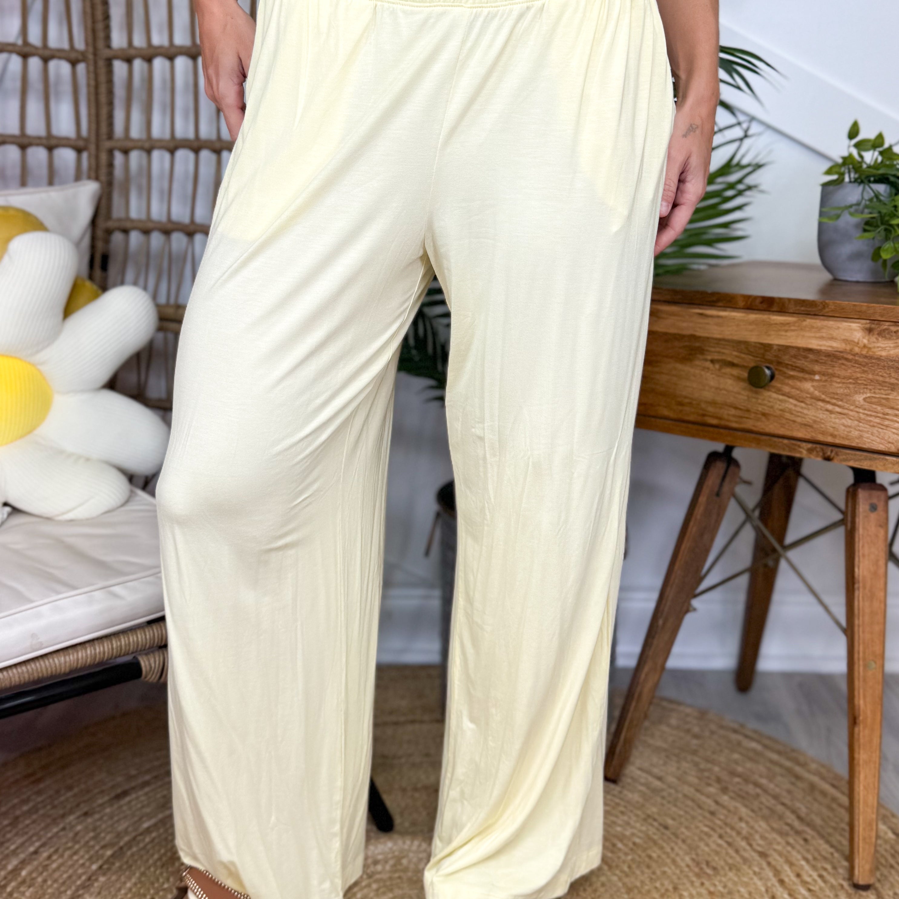Relaxation Wide Leg Pants-150 PANTS-RAE MODE-Heathered Boho Boutique, Women's Fashion and Accessories in Palmetto, FL
