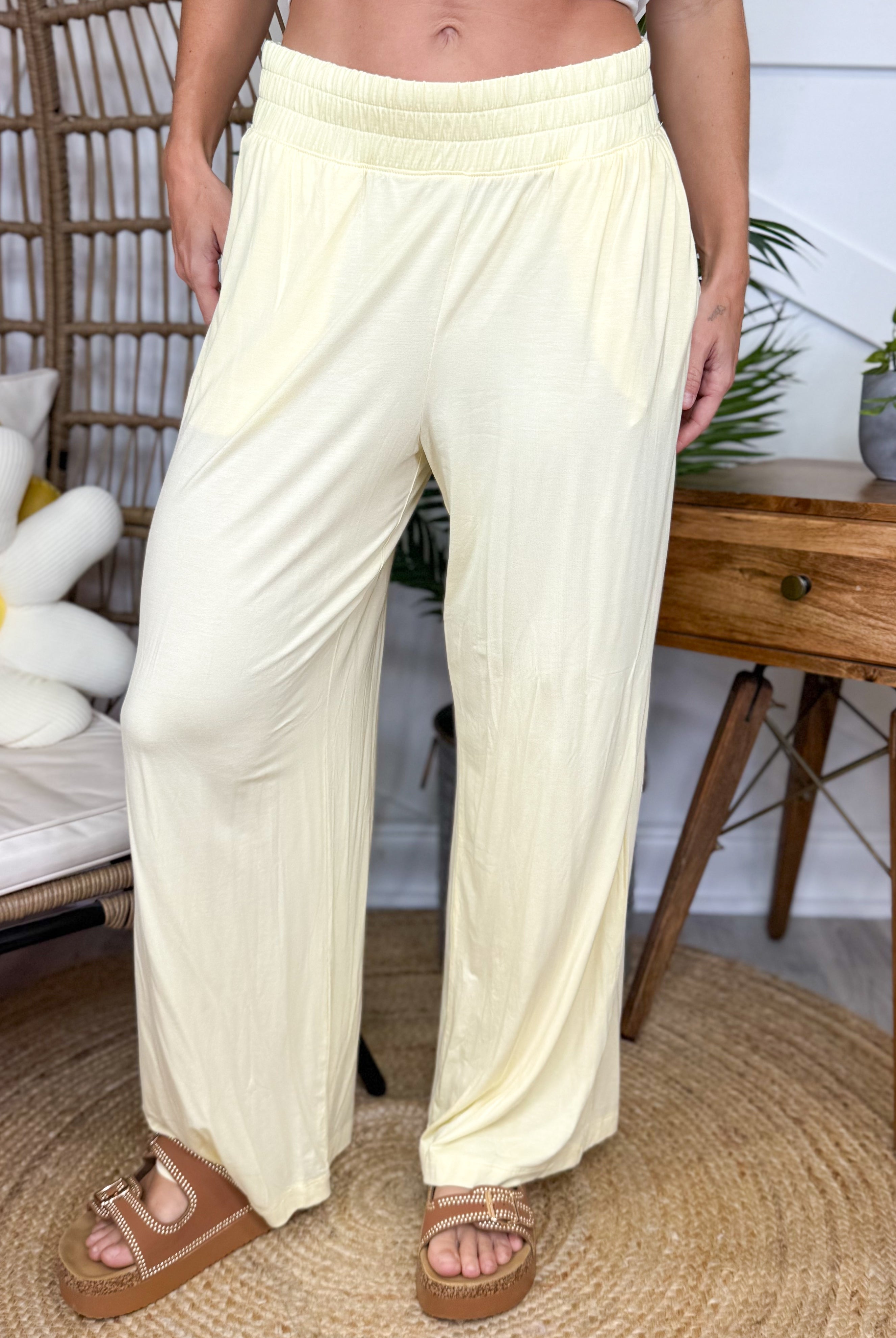 Relaxation Wide Leg Pants-150 PANTS-RAE MODE-Heathered Boho Boutique, Women's Fashion and Accessories in Palmetto, FL