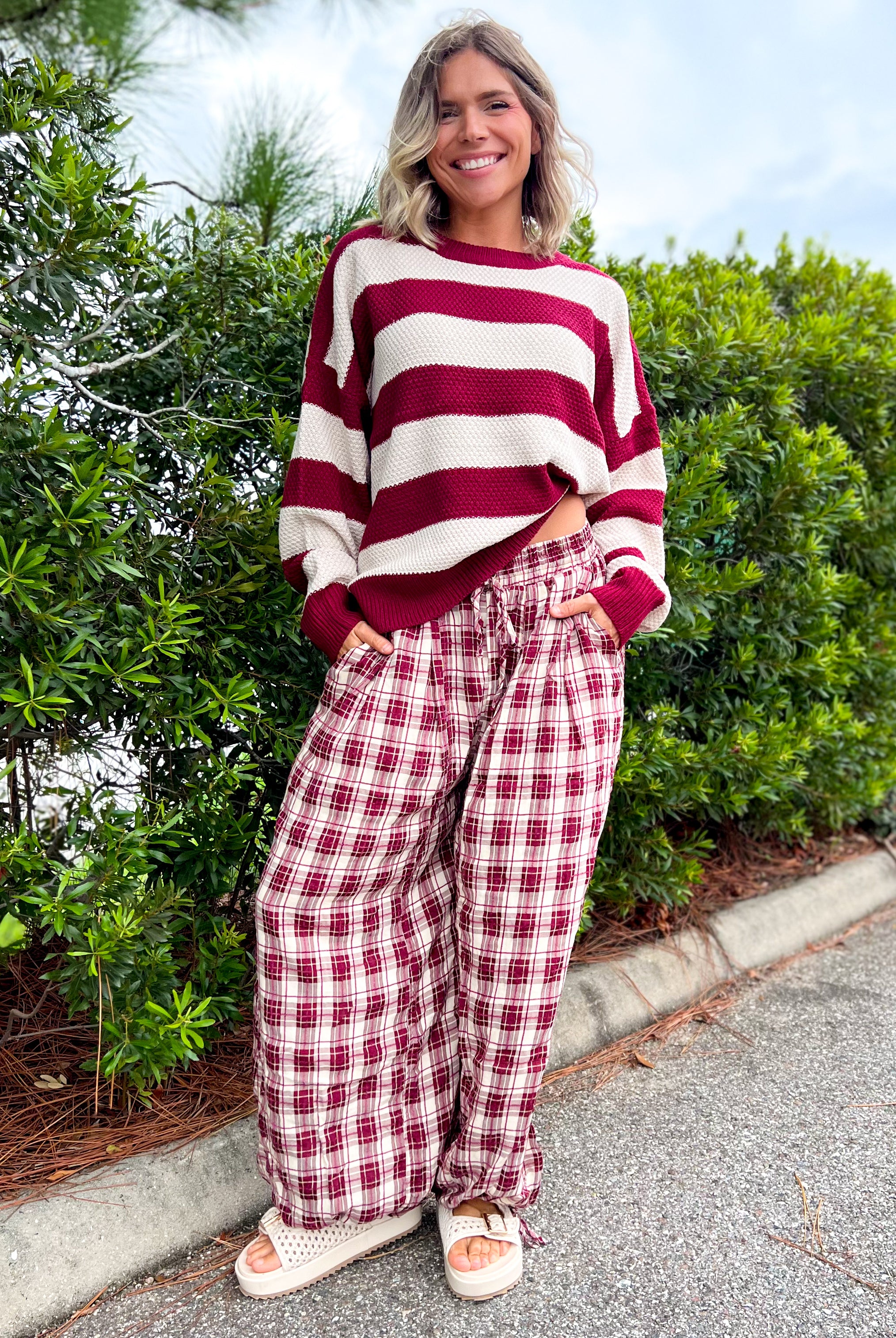 The Harvest Breeze Pants-150 PANTS-JADE BY JANE-Heathered Boho Boutique, Women's Fashion and Accessories in Palmetto, FL