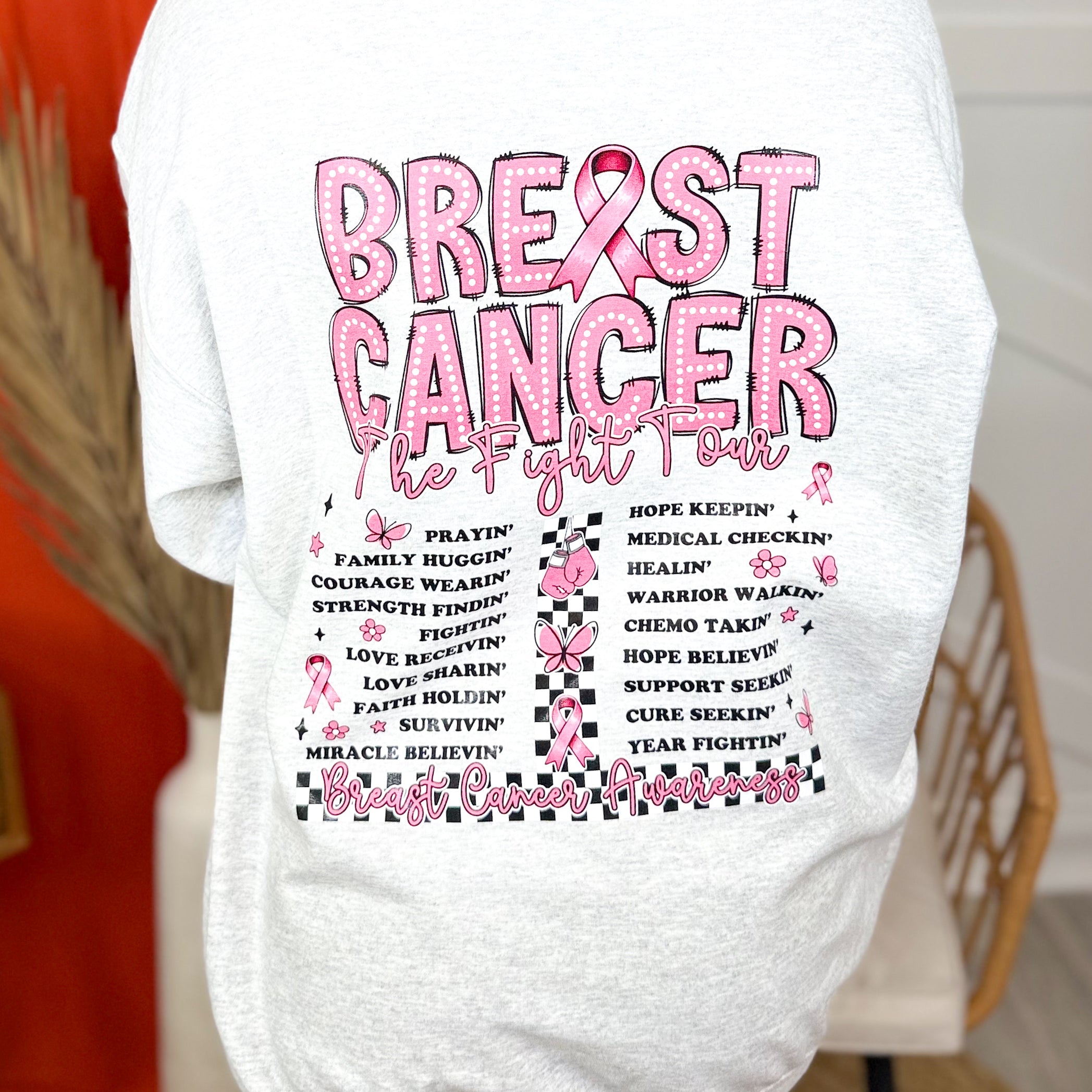 BCA Tour w/ Pocket Graphic Sweatshirt-130 Graphic Tees-Heathered Boho-Heathered Boho Boutique, Women's Fashion and Accessories in Palmetto, FL