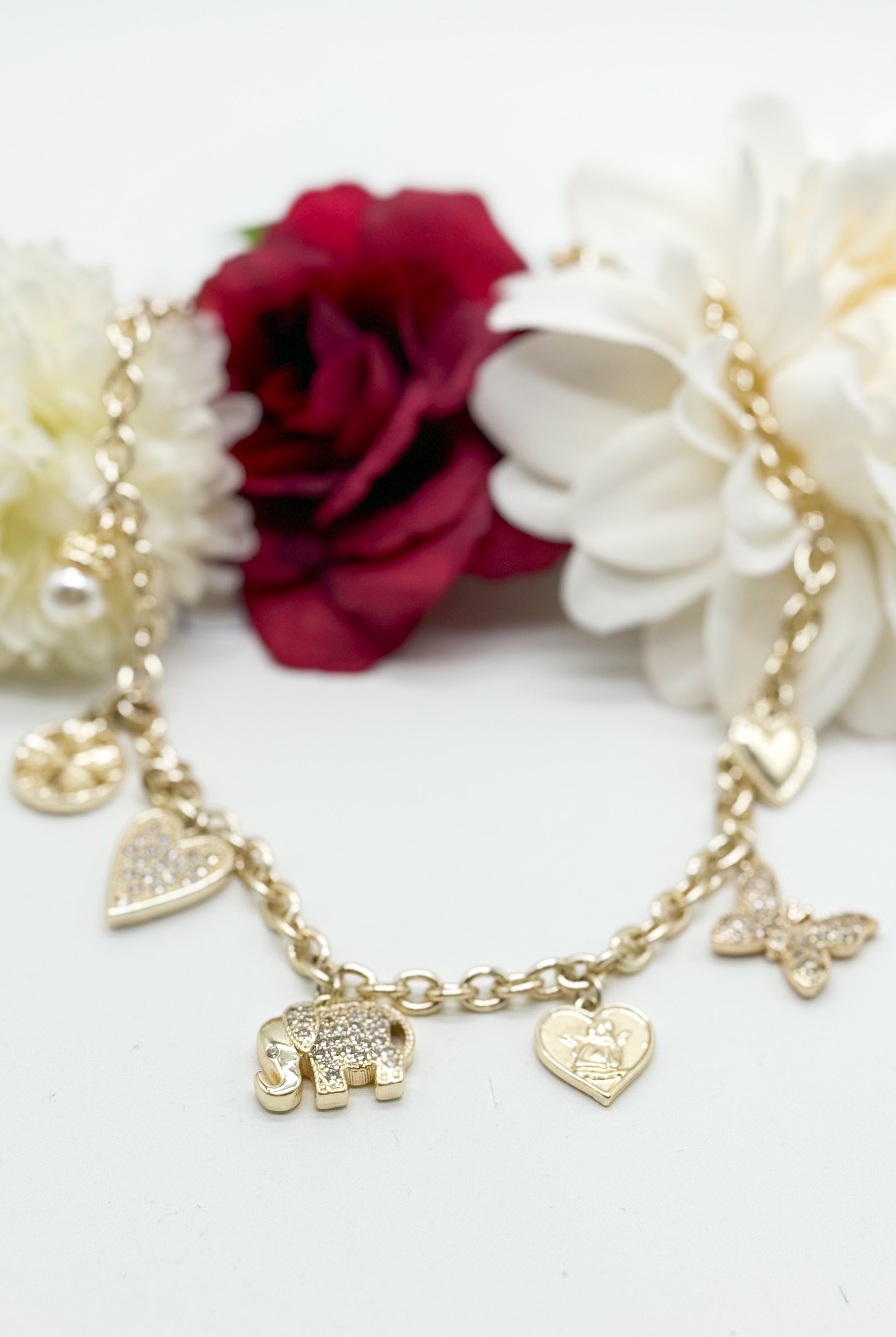 RESTOCK: 7 Charm Necklace-310 Jewelry-Millenx Accessories, LLC.-Heathered Boho Boutique, Women's Fashion and Accessories in Palmetto, FL