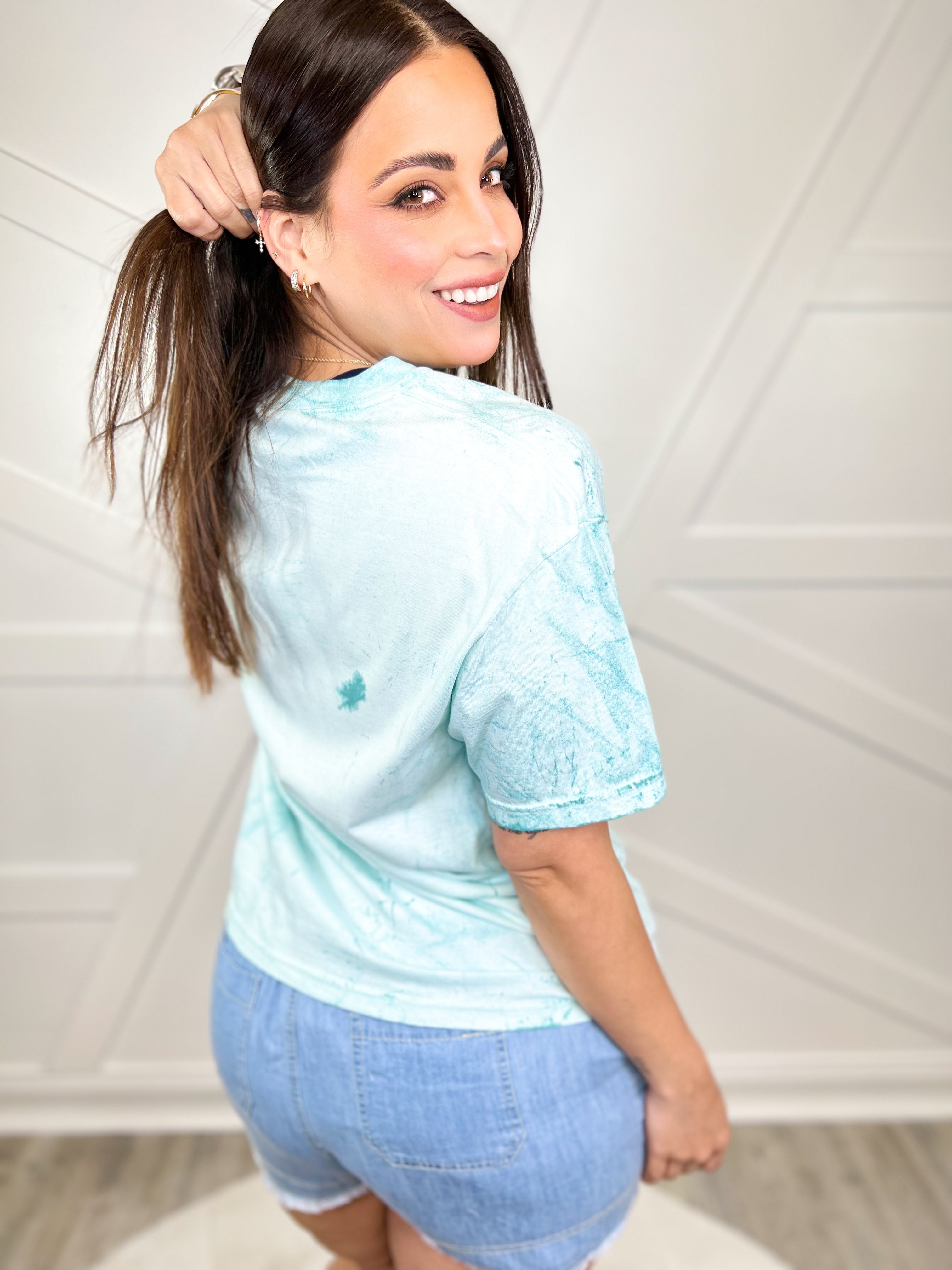 Southern Summers Graphic Tee-130 Graphic Tees-Heathered Boho-Heathered Boho Boutique, Women's Fashion and Accessories in Palmetto, FL