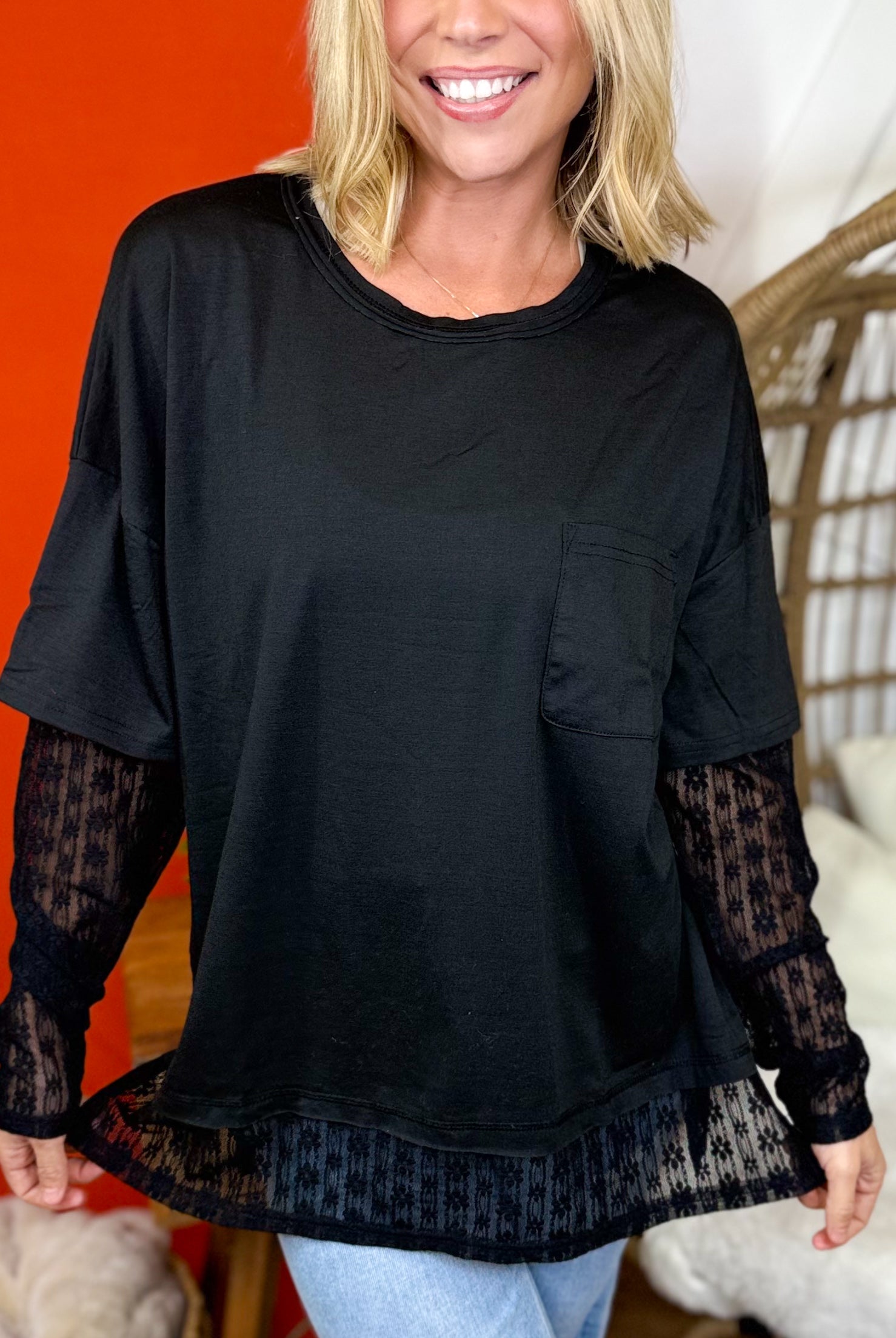 Love Layers Top-120 LONG SLEEVE TOPS-VERY J-Heathered Boho Boutique, Women's Fashion and Accessories in Palmetto, FL