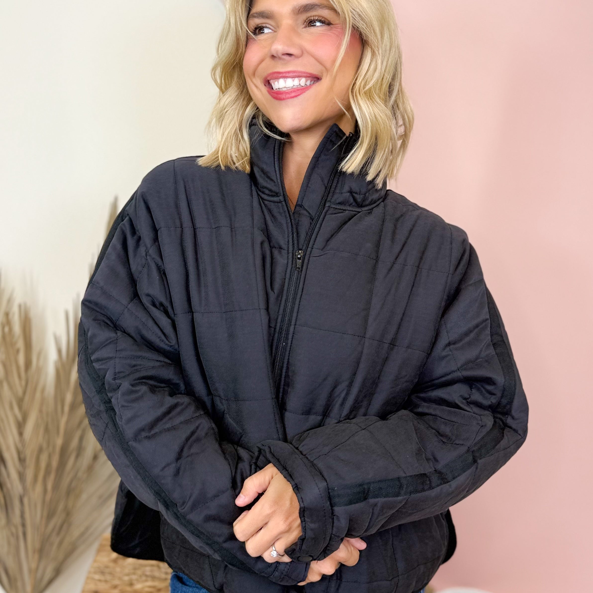 Daily Puffer Jacket-200 JACKETS/SHACKETS-HYFVE-Heathered Boho Boutique, Women's Fashion and Accessories in Palmetto, FL