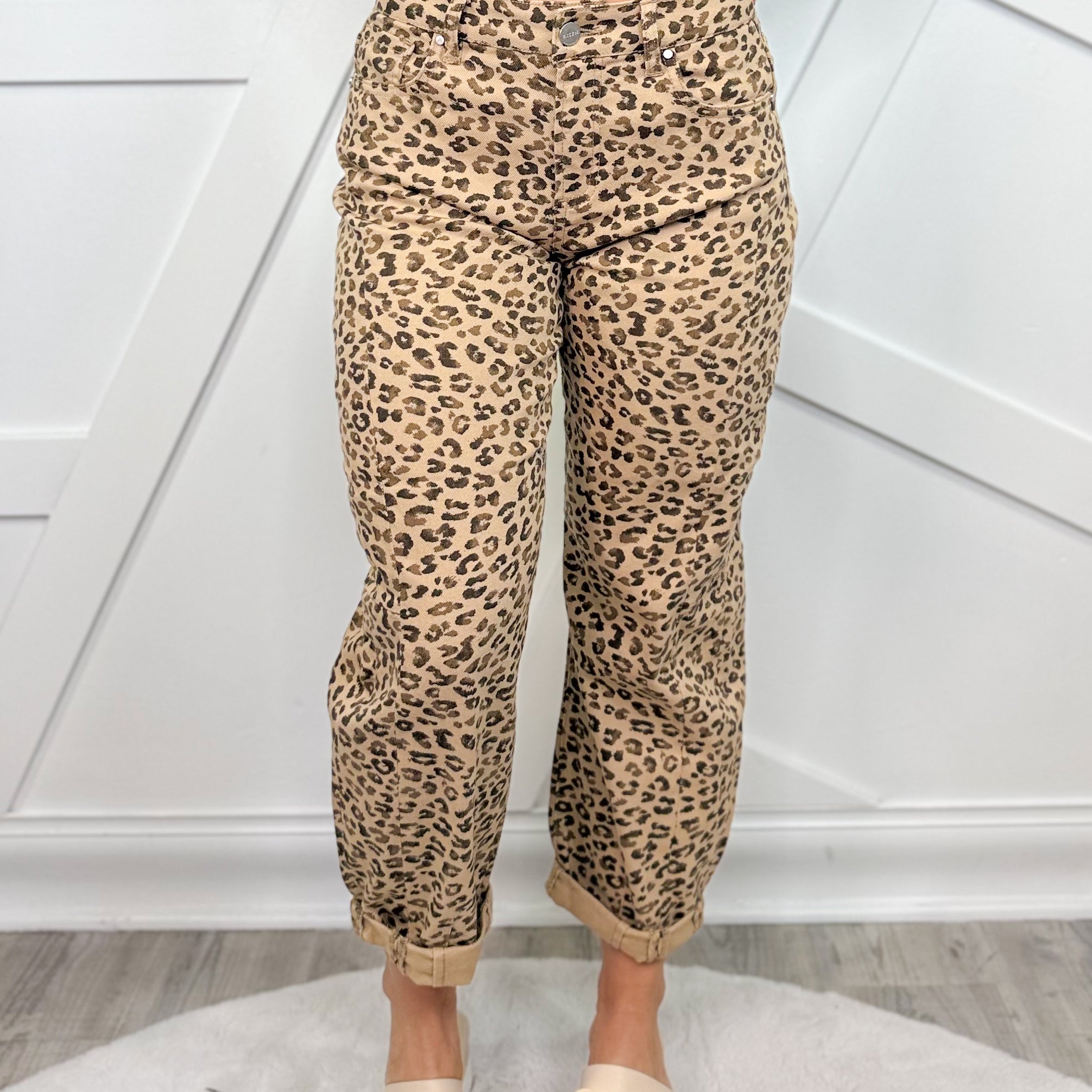 Drive Me Crazy Barrel Jeans by Risen-190 JEANS-Risen Jeans-Heathered Boho Boutique, Women's Fashion and Accessories in Palmetto, FL