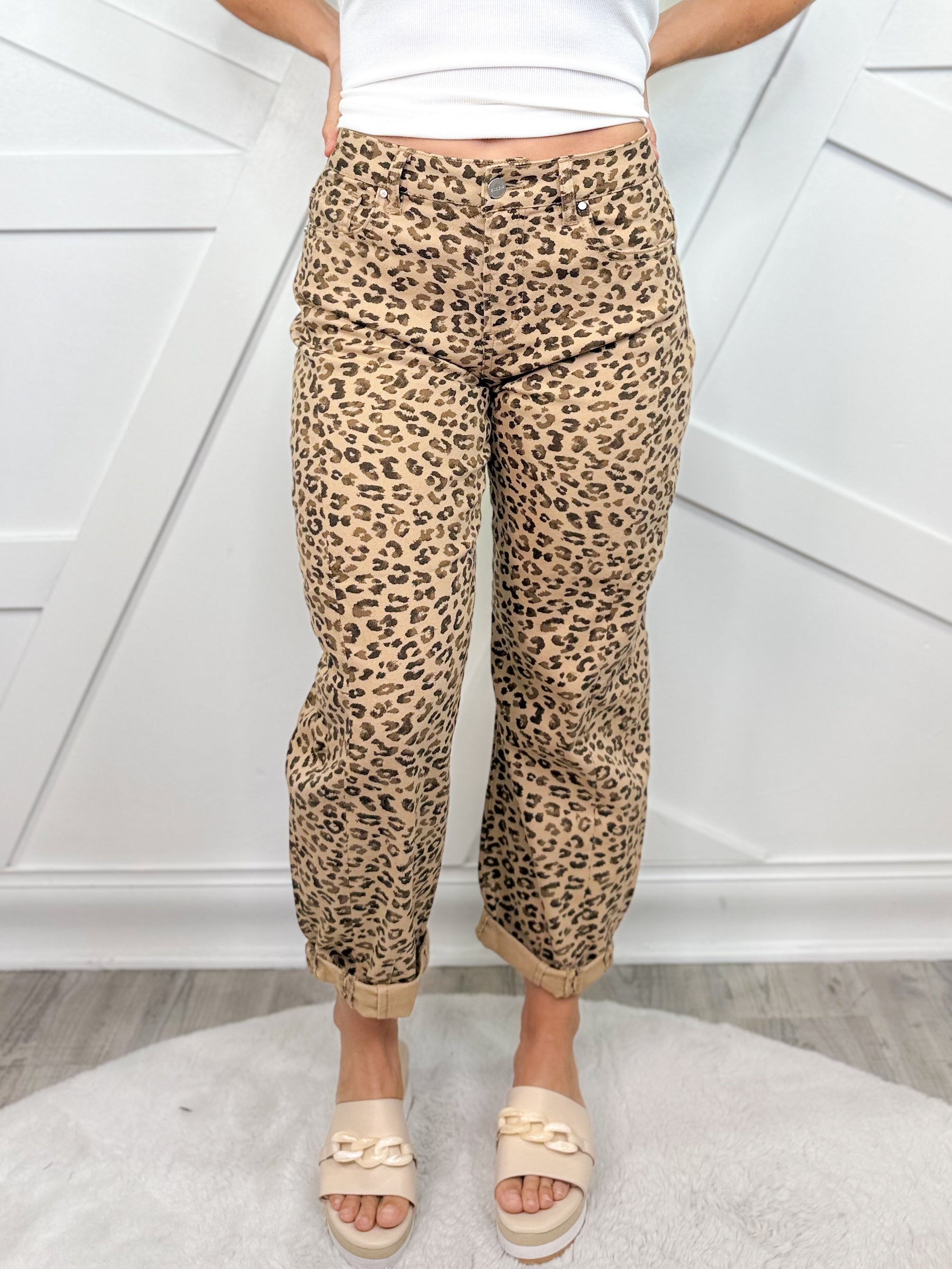 Drive Me Crazy Barrel Jeans by Risen-190 JEANS-Risen Jeans-Heathered Boho Boutique, Women's Fashion and Accessories in Palmetto, FL