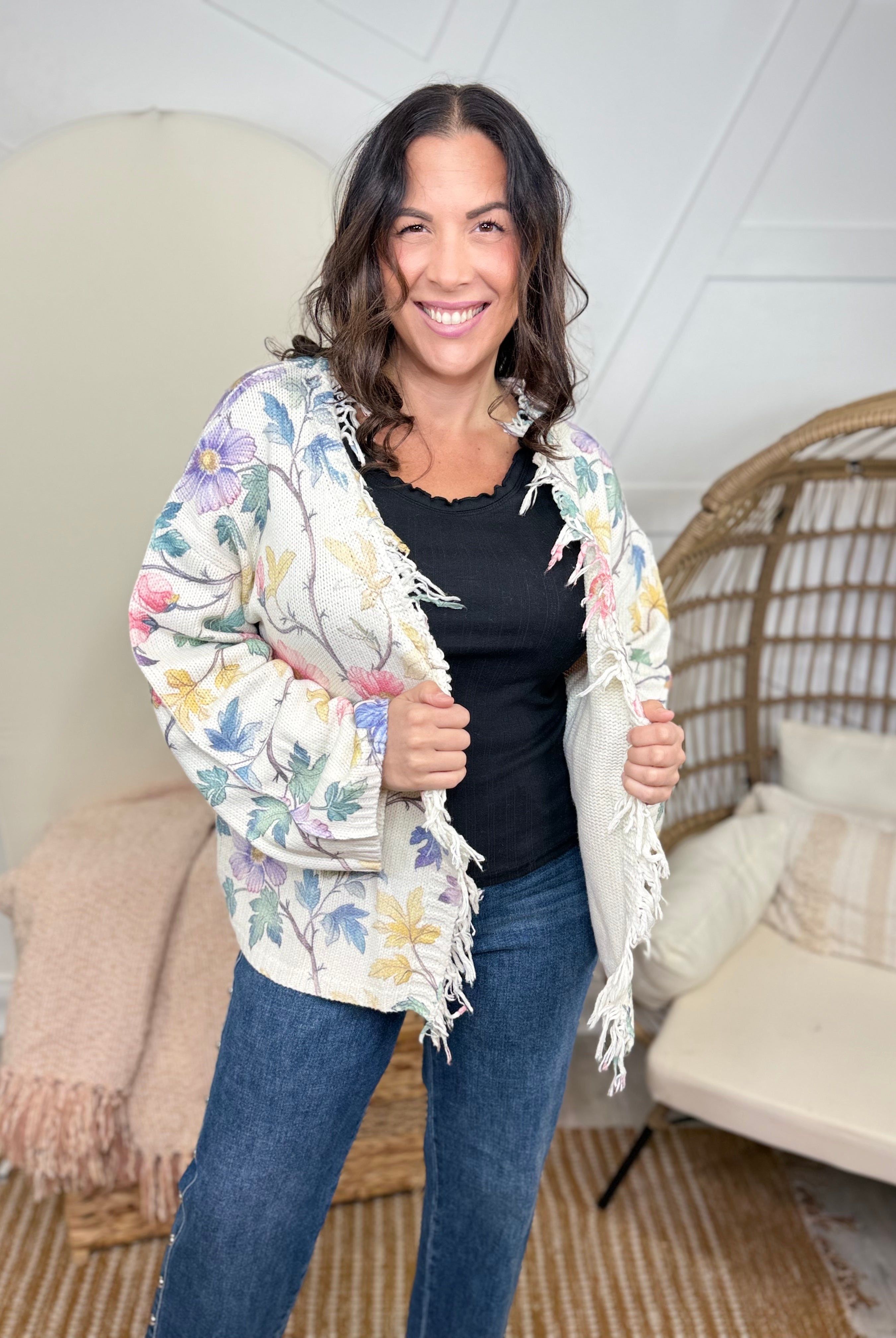 Live the Moment Cardigan-220 Cardigans/ Kimonos-Pol-Heathered Boho Boutique, Women's Fashion and Accessories in Palmetto, FL