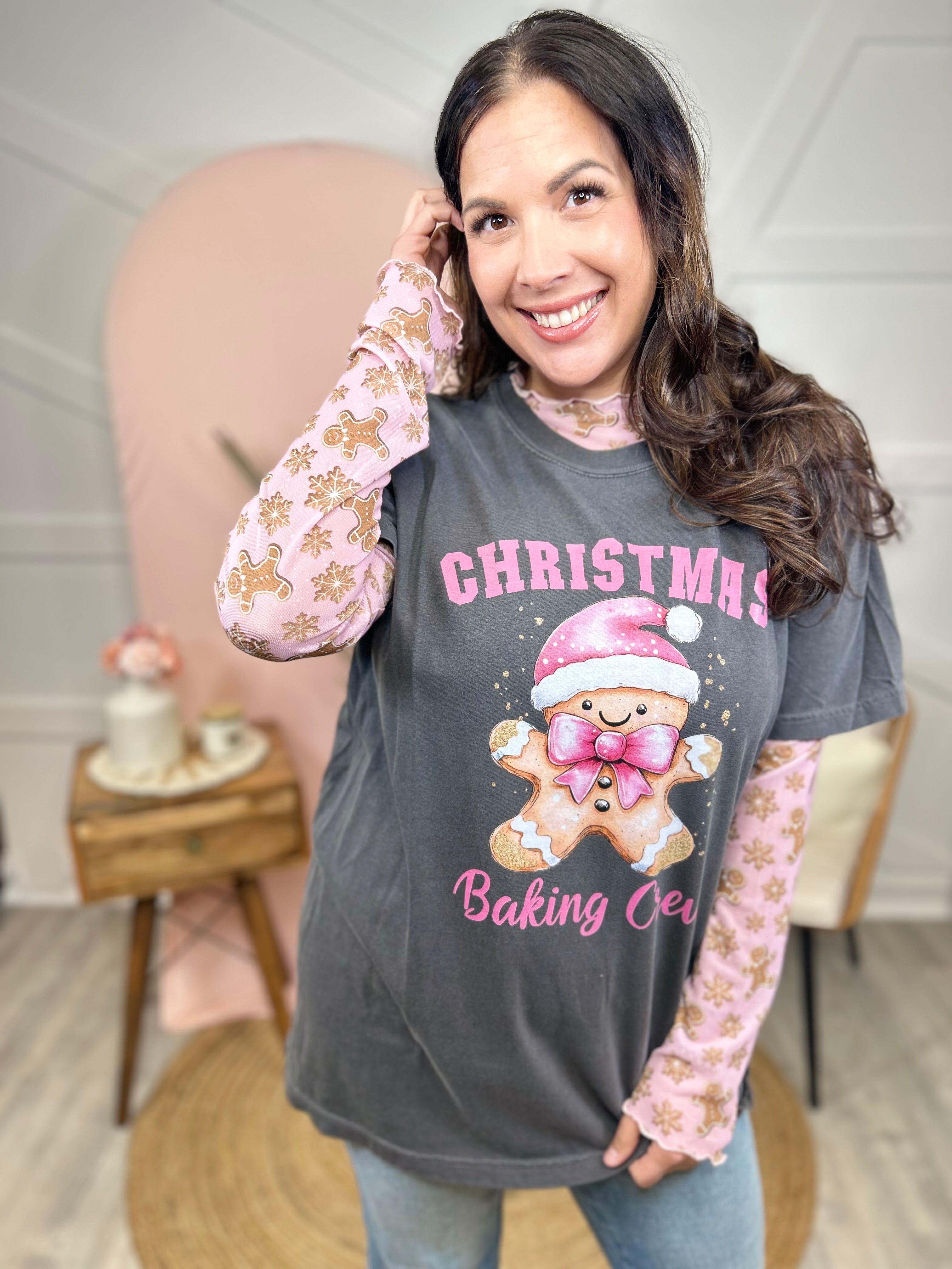 Gingerbread Mesh Top-120 LONG SLEEVE TOPS-Nylon Apparel-Heathered Boho Boutique, Women's Fashion and Accessories in Palmetto, FL