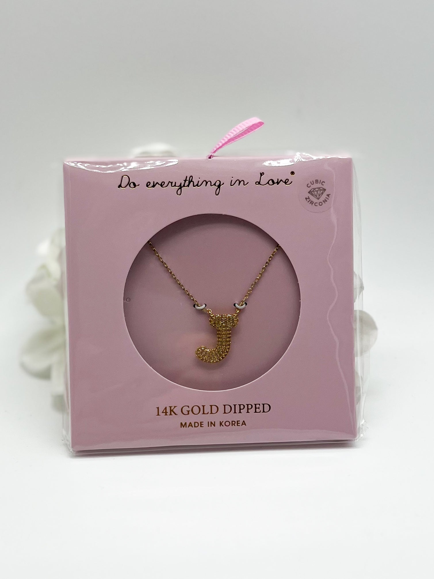 CZ Initial Necklace-310 Jewelry-KW fashion-Heathered Boho Boutique, Women's Fashion and Accessories in Palmetto, FL