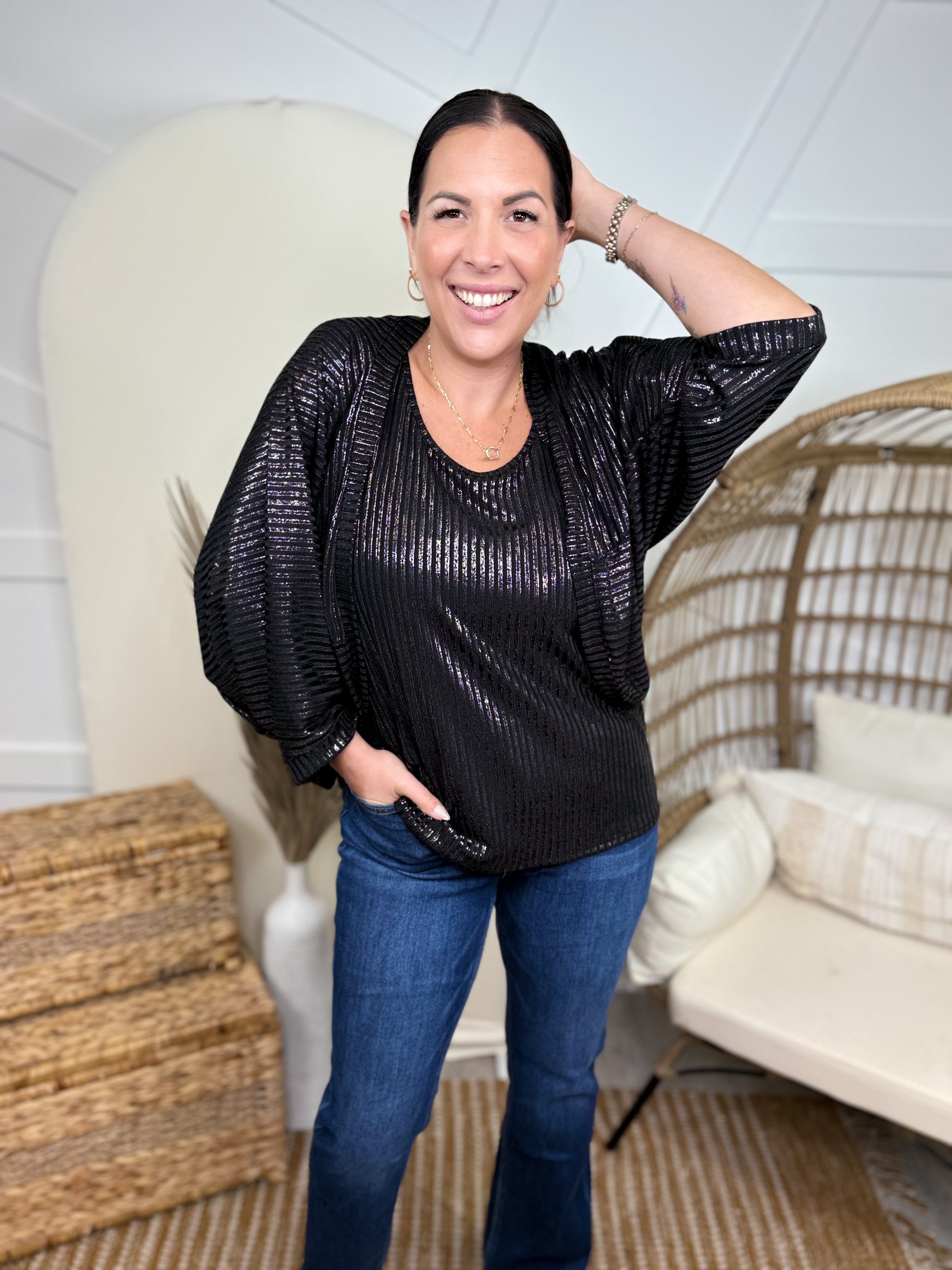 Dance the Night Away Top Set-240 ACTIVEWEAR/SETS-Sew In Love-Heathered Boho Boutique, Women's Fashion and Accessories in Palmetto, FL