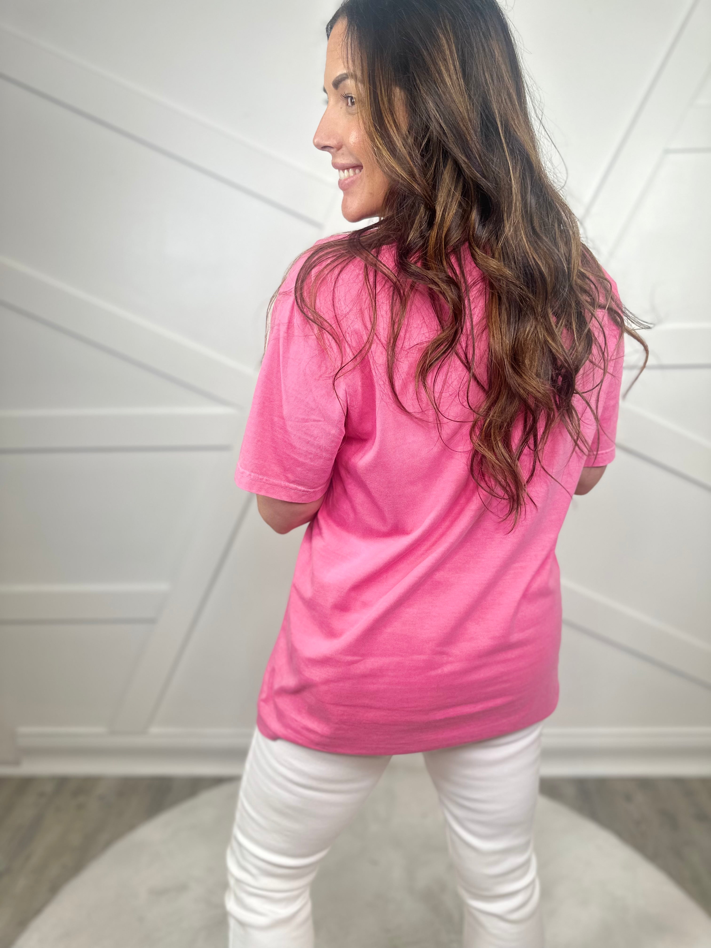 Checkered Chicken Graphic Tee-130 Graphic Tees-Heathered Boho-Heathered Boho Boutique, Women's Fashion and Accessories in Palmetto, FL