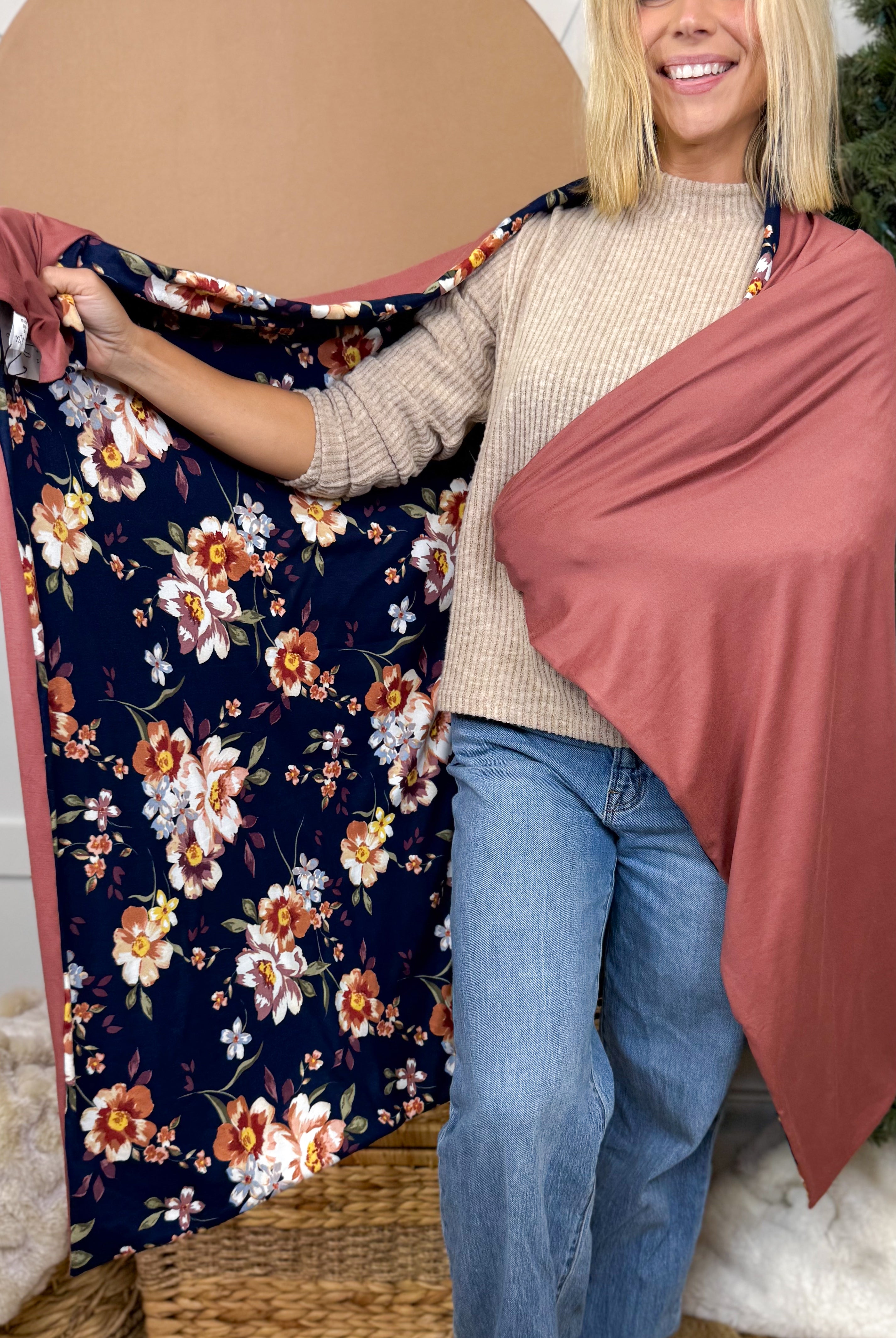 Blush Petal Dream Cozy Blanket-340 Other Accessories-Heathered Boho-Heathered Boho Boutique, Women's Fashion and Accessories in Palmetto, FL