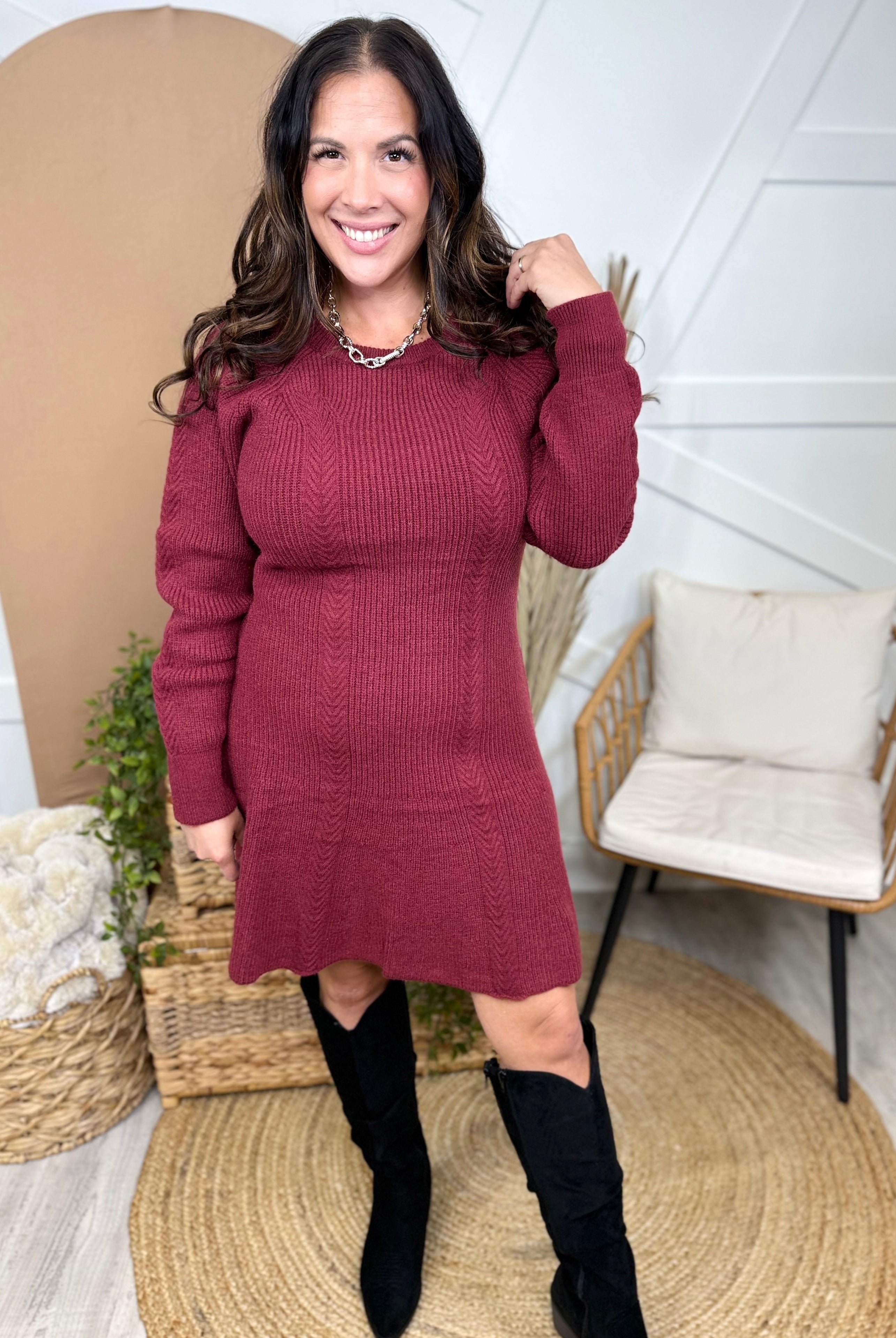 Own the Look Dress-230 DRESSES/JUMPSUITS/ROMPERS-GEEGEE-Heathered Boho Boutique, Women's Fashion and Accessories in Palmetto, FL