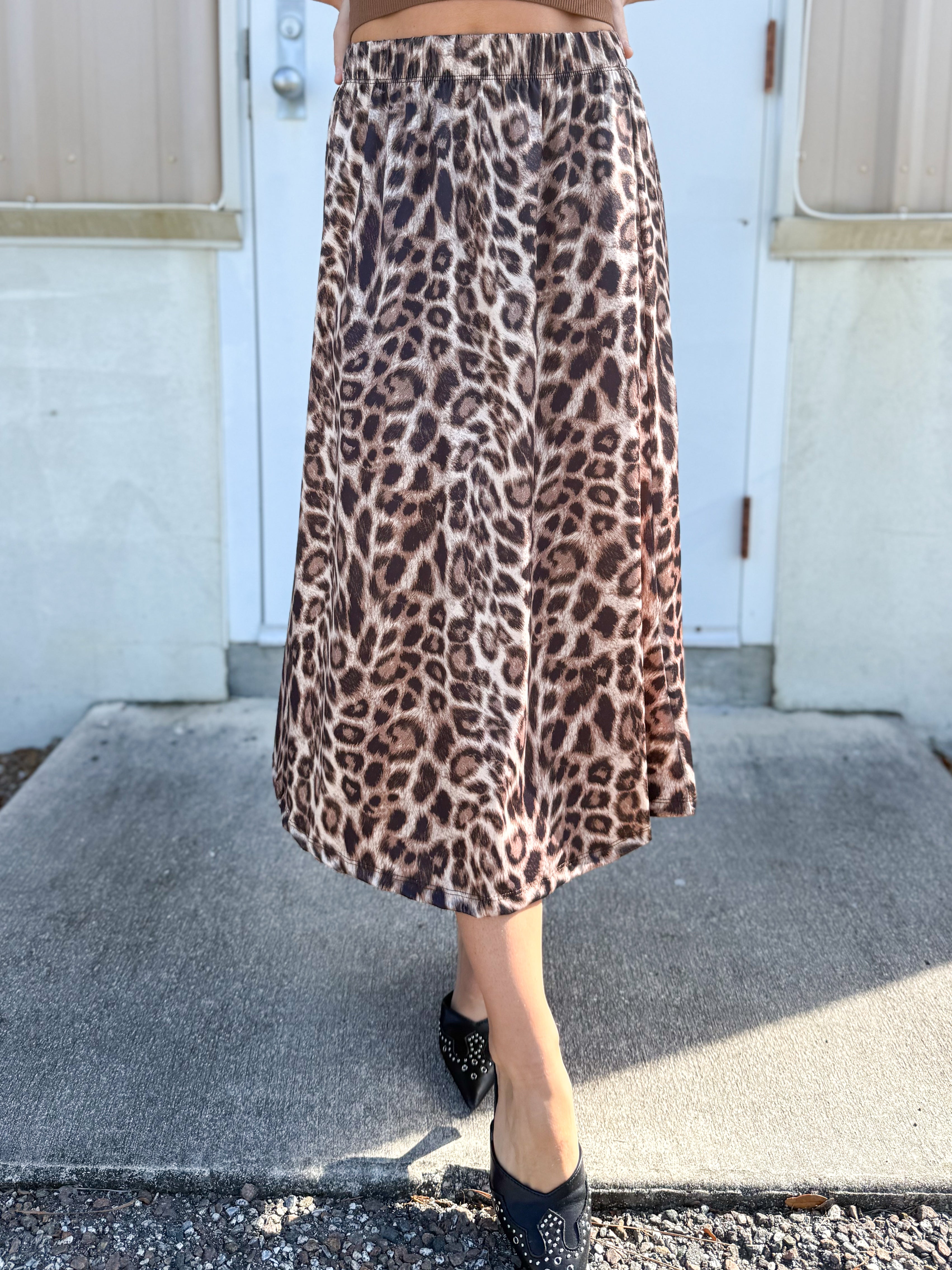 Kyleigh Cheetah Skirt-170 Skort/ Skirt-Blakeley-Heathered Boho Boutique, Women's Fashion and Accessories in Palmetto, FL