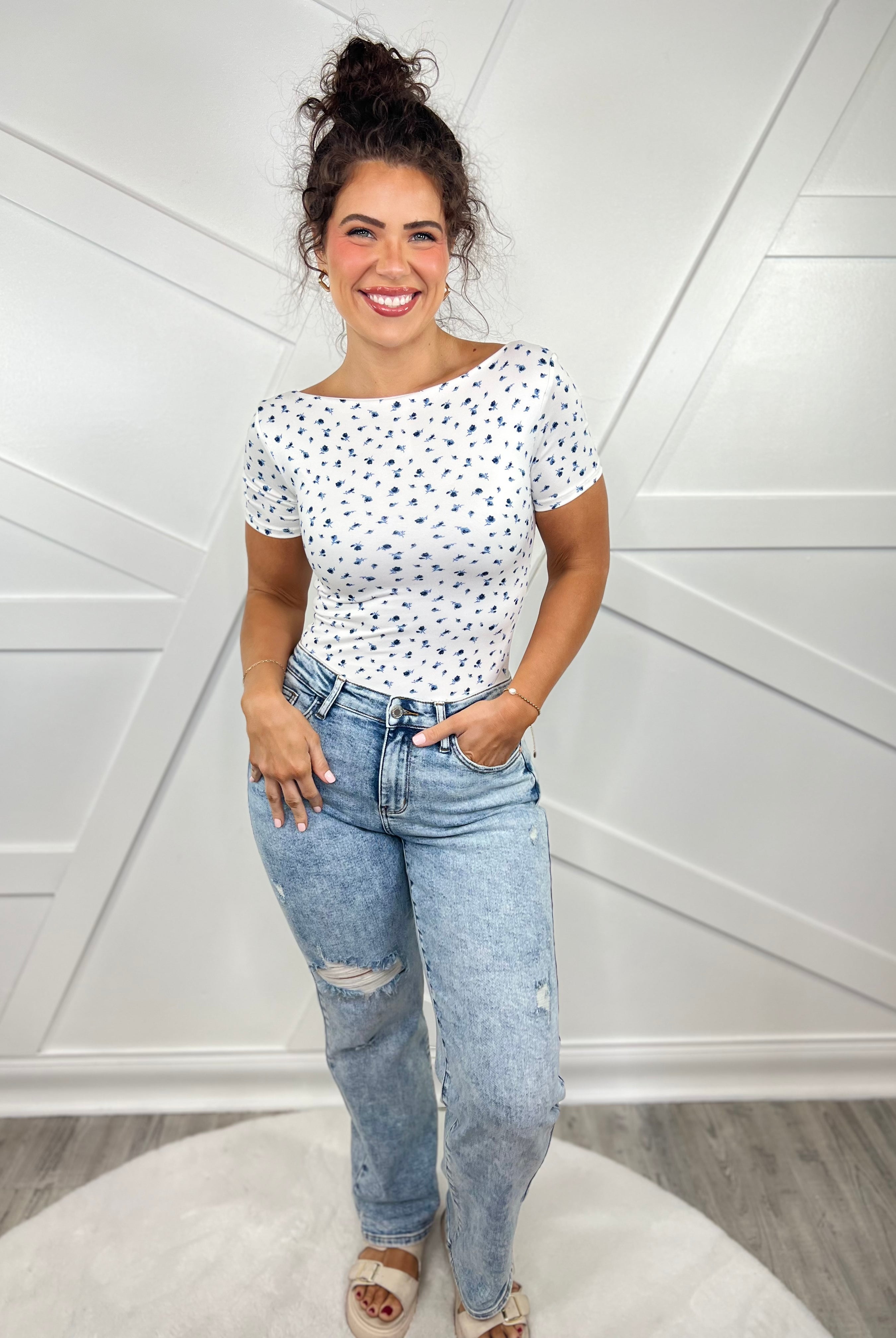 Retro Remix Straight Leg Jeans by Judy Blue-190 Jeans-Judy Blue-Heathered Boho Boutique, Women's Fashion and Accessories in Palmetto, FL