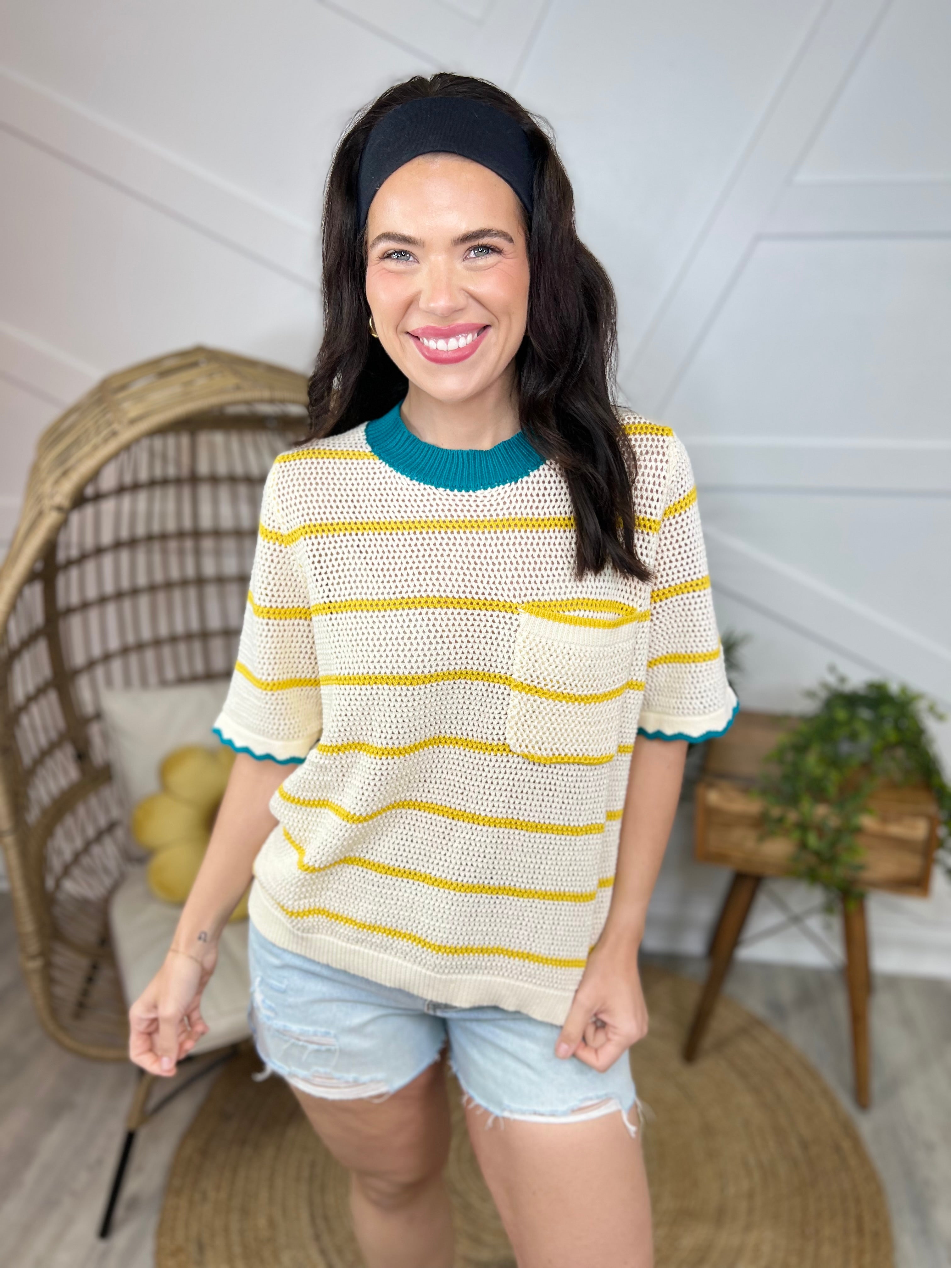 Hangout Top-110 SHORT SLEEVE TOP-ODDI-Heathered Boho Boutique, Women's Fashion and Accessories in Palmetto, FL