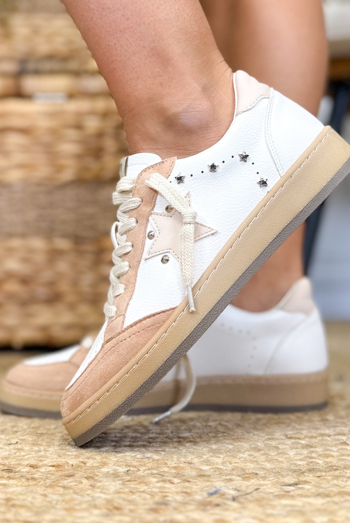 Miim Avery Sneakers - Pink White-350 SHOES-Miracle Miles-Heathered Boho Boutique, Women's Fashion and Accessories in Palmetto, FL