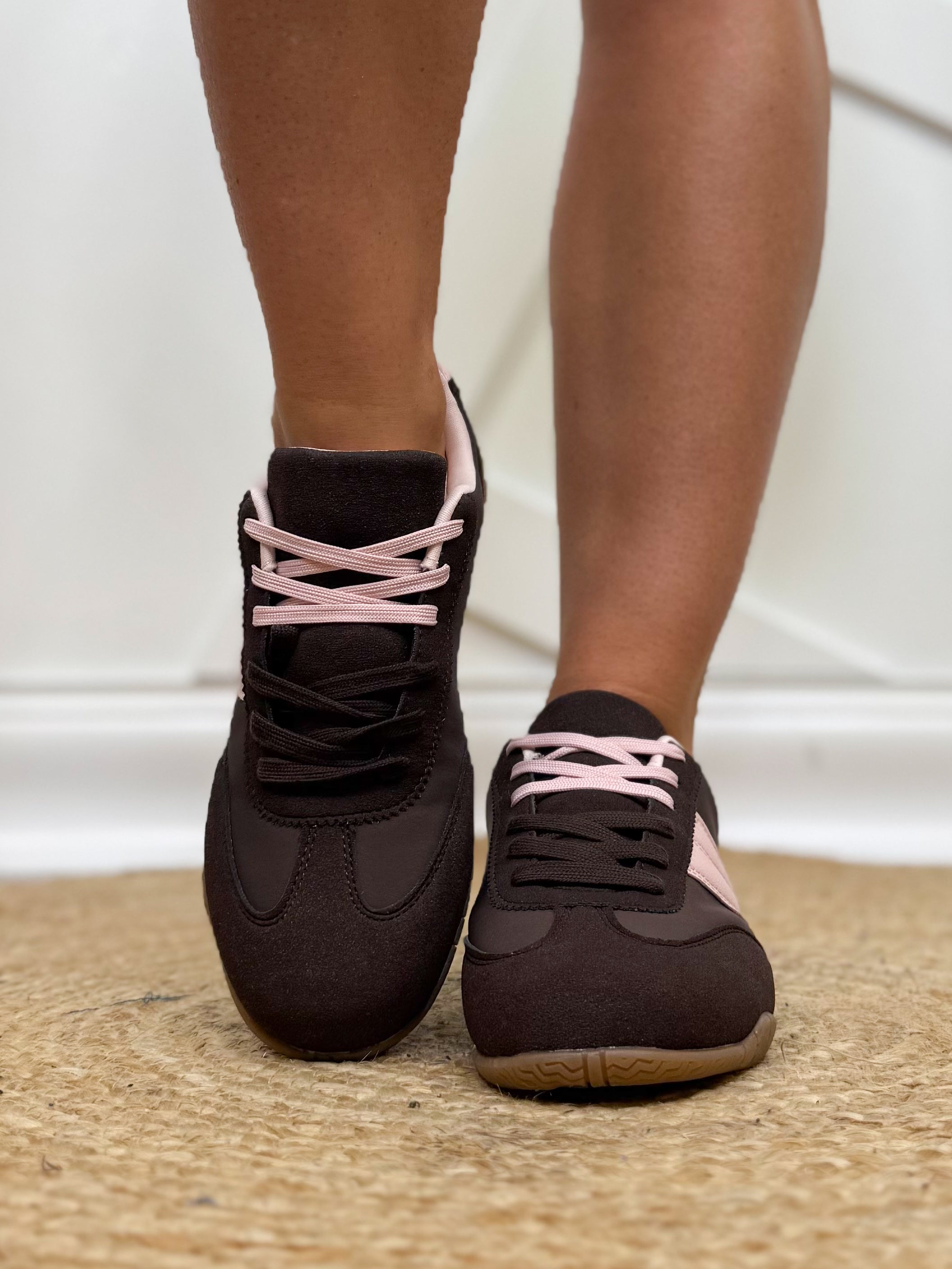 Estella Sneakers - Brown Pink-350 SHOES-Forever Link-Heathered Boho Boutique, Women's Fashion and Accessories in Palmetto, FL