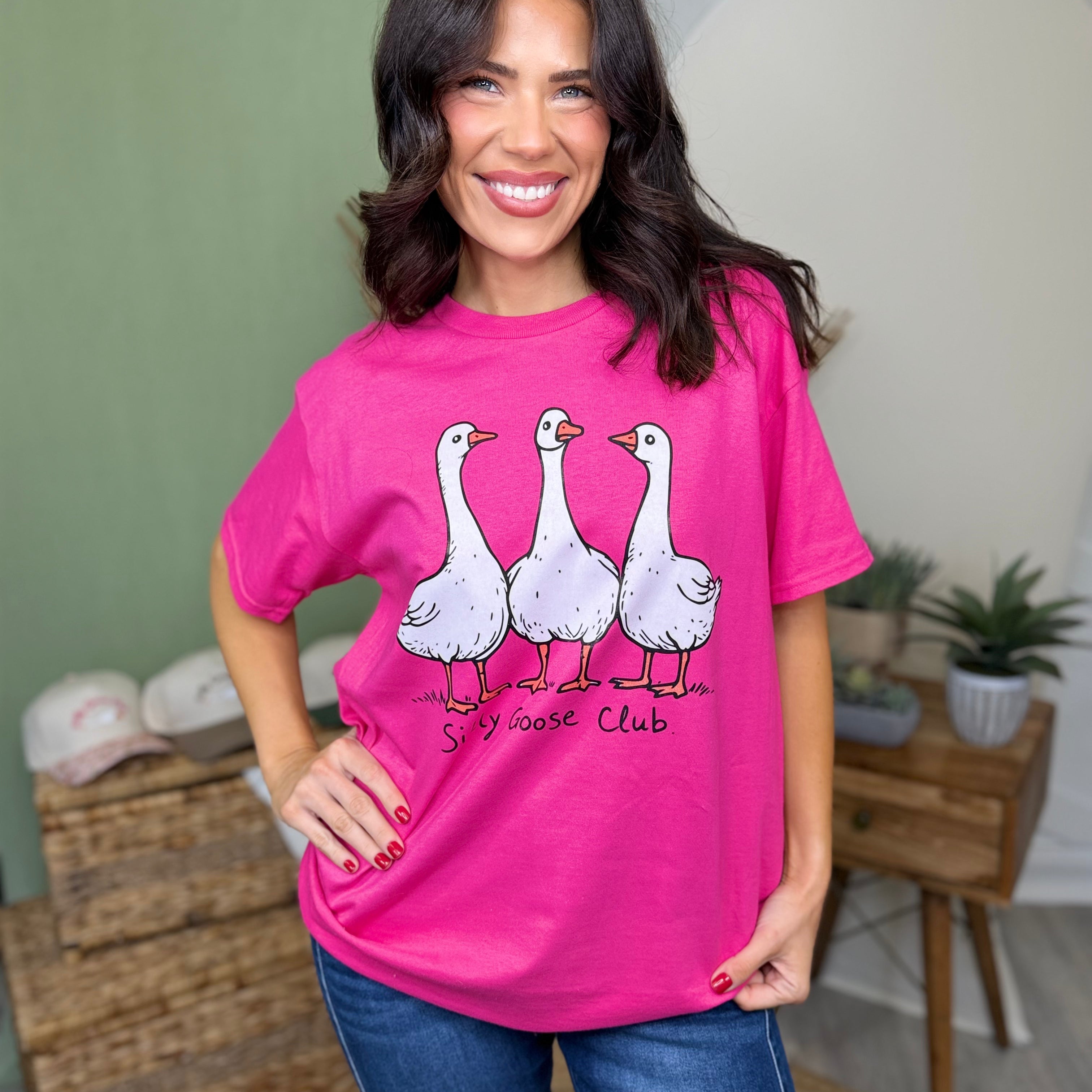 Silly Goose Club 2 Graphic Tee-Heliconia-130 Graphic Tees-Heathered Boho-Heathered Boho Boutique, Women's Fashion and Accessories in Palmetto, FL