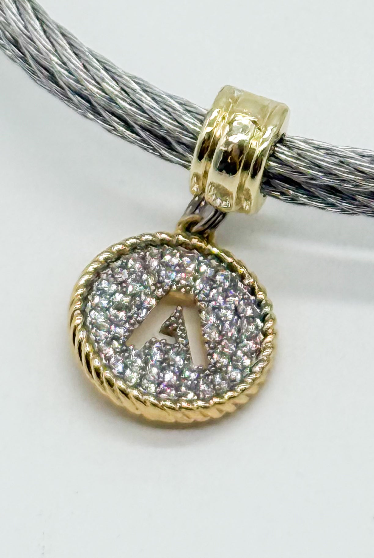 Initial Wire Bracelet-310 Jewelry-Millenx Accessories, LLC.-Heathered Boho Boutique, Women's Fashion and Accessories in Palmetto, FL