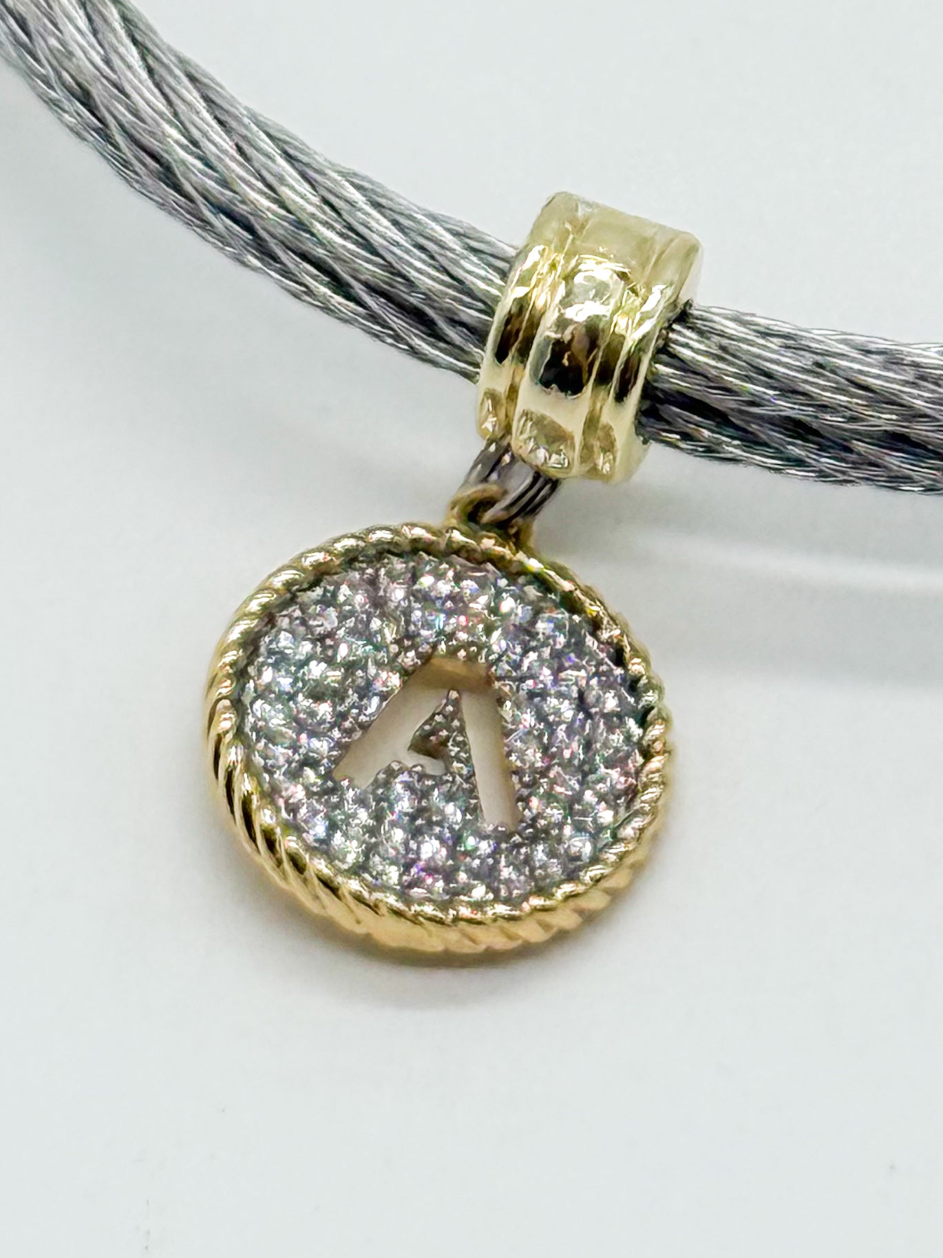 Initial Wire Bracelet-310 Jewelry-Millenx Accessories, LLC.-Heathered Boho Boutique, Women's Fashion and Accessories in Palmetto, FL