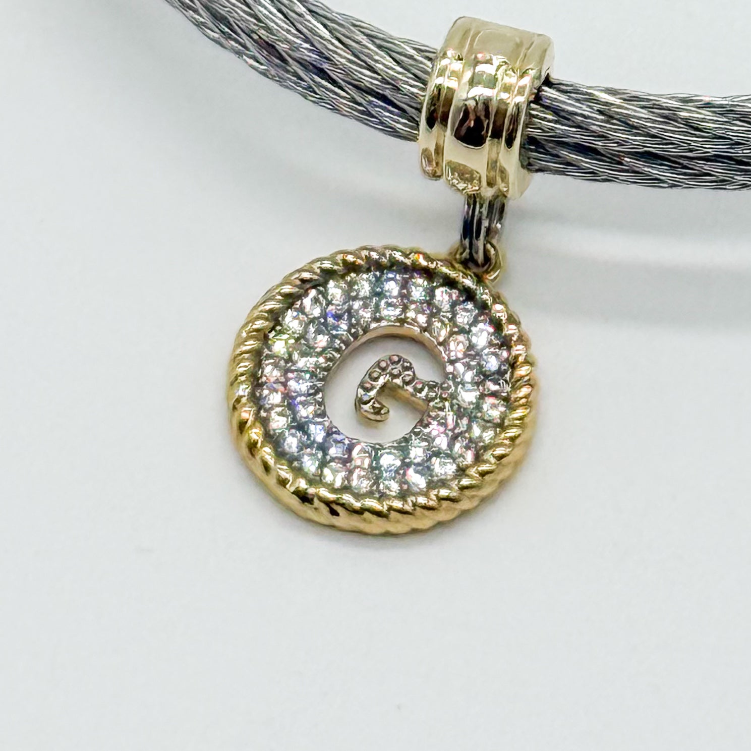 Initial Wire Bracelet-310 Jewelry-Millenx Accessories, LLC.-Heathered Boho Boutique, Women's Fashion and Accessories in Palmetto, FL