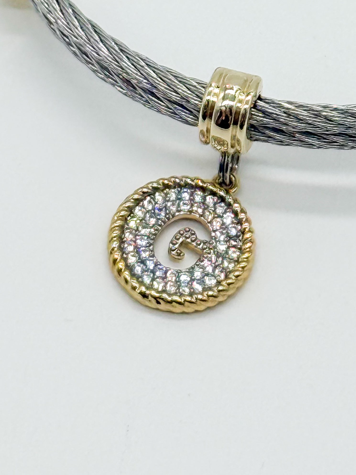 Initial Wire Bracelet-310 Jewelry-Millenx Accessories, LLC.-Heathered Boho Boutique, Women's Fashion and Accessories in Palmetto, FL