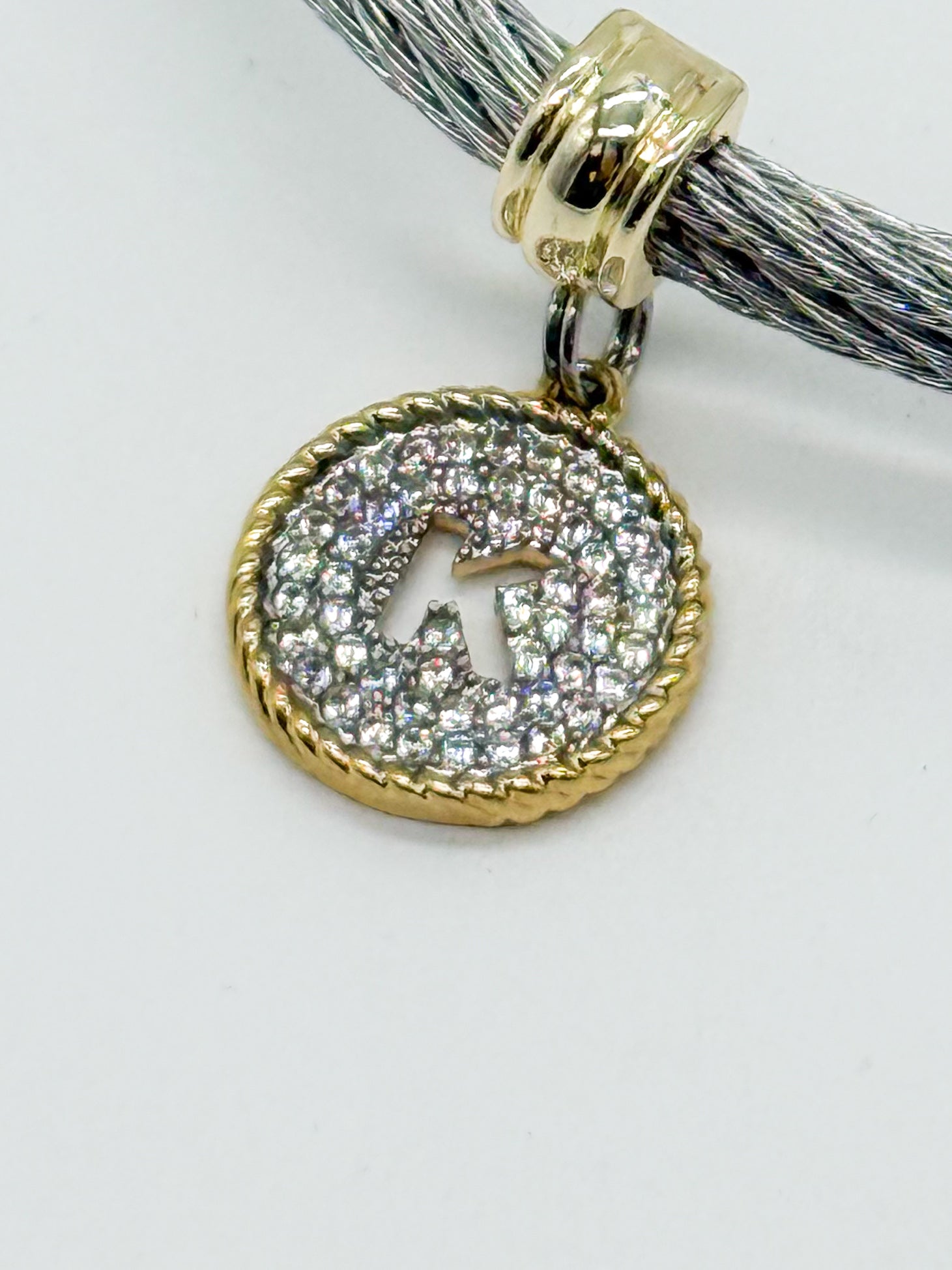 Initial Wire Bracelet-310 Jewelry-Millenx Accessories, LLC.-Heathered Boho Boutique, Women's Fashion and Accessories in Palmetto, FL