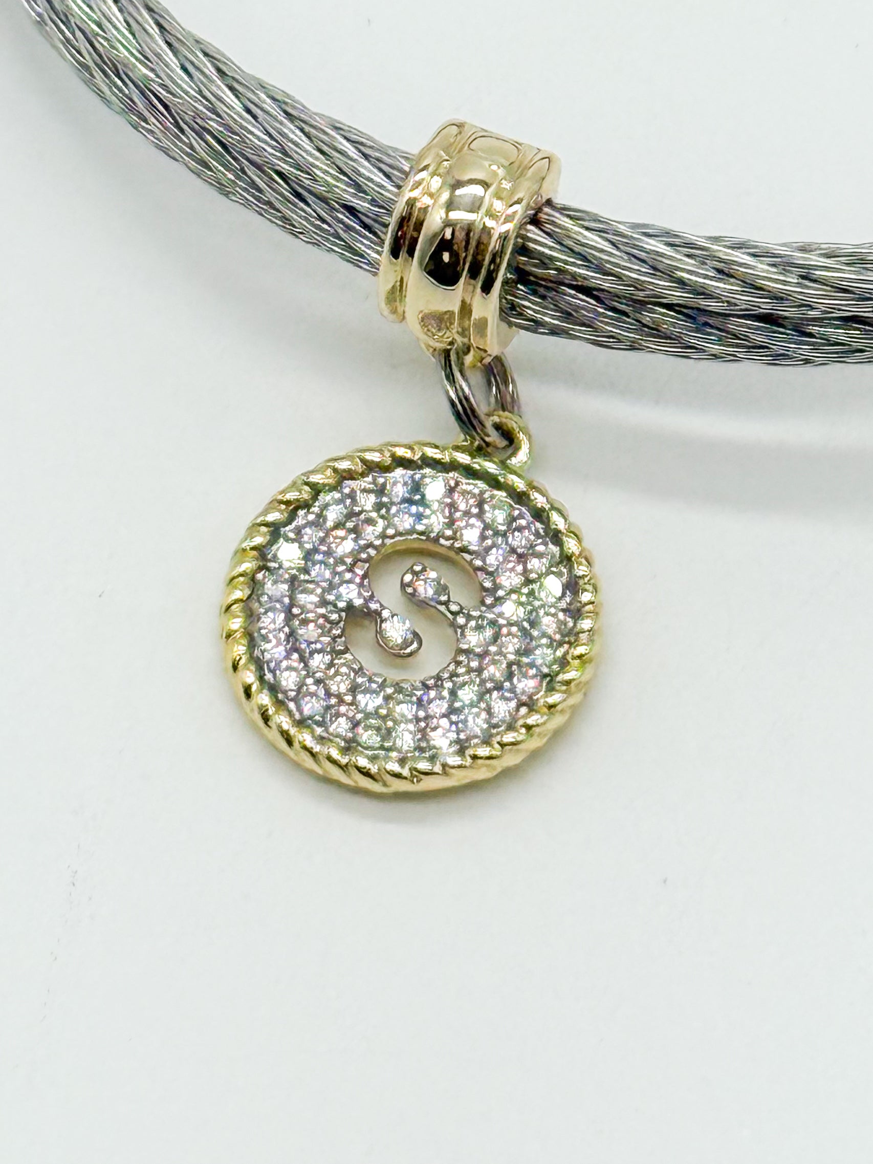 Initial Wire Bracelet-310 Jewelry-Millenx Accessories, LLC.-Heathered Boho Boutique, Women's Fashion and Accessories in Palmetto, FL