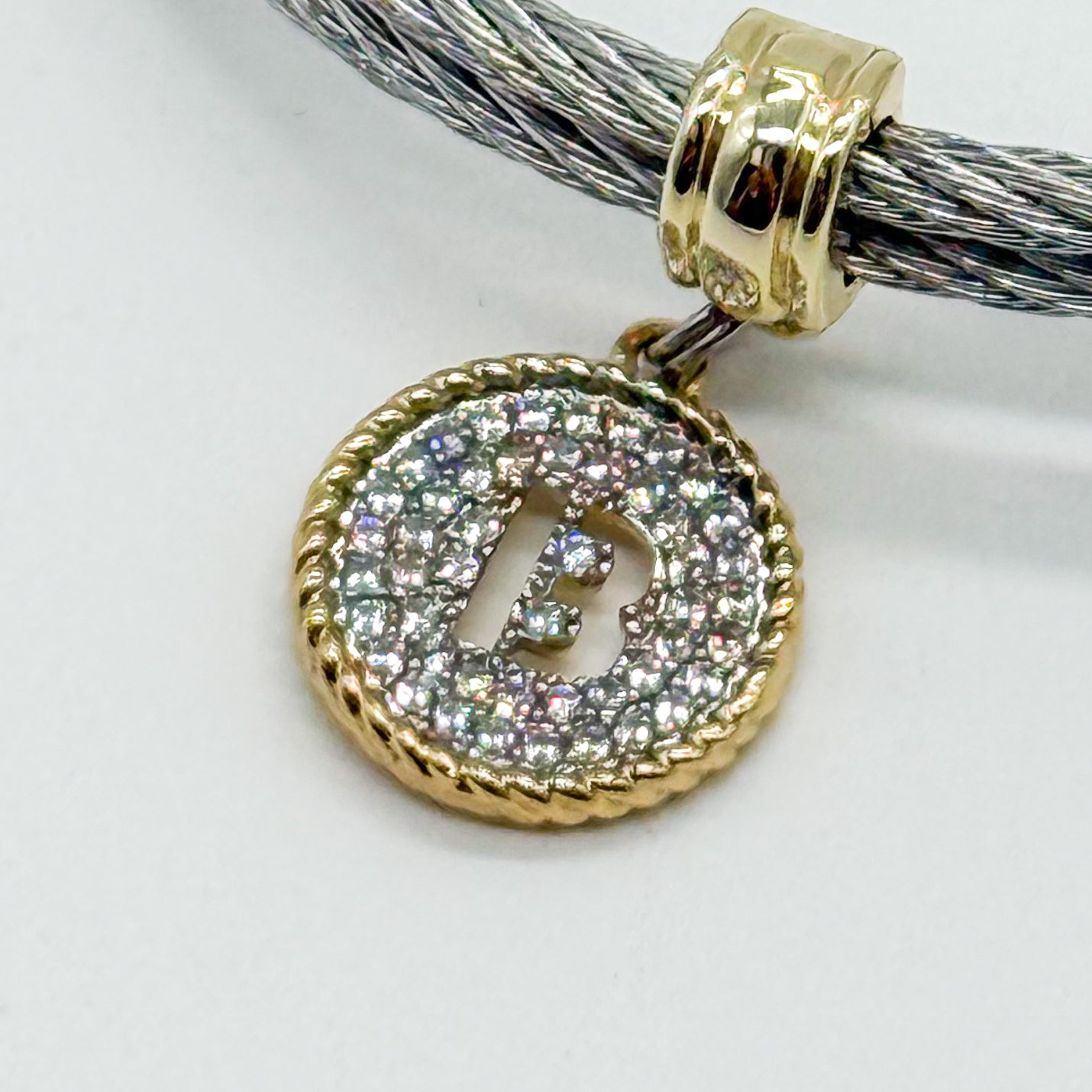 Initial Wire Bracelet-310 Jewelry-Millenx Accessories, LLC.-Heathered Boho Boutique, Women's Fashion and Accessories in Palmetto, FL