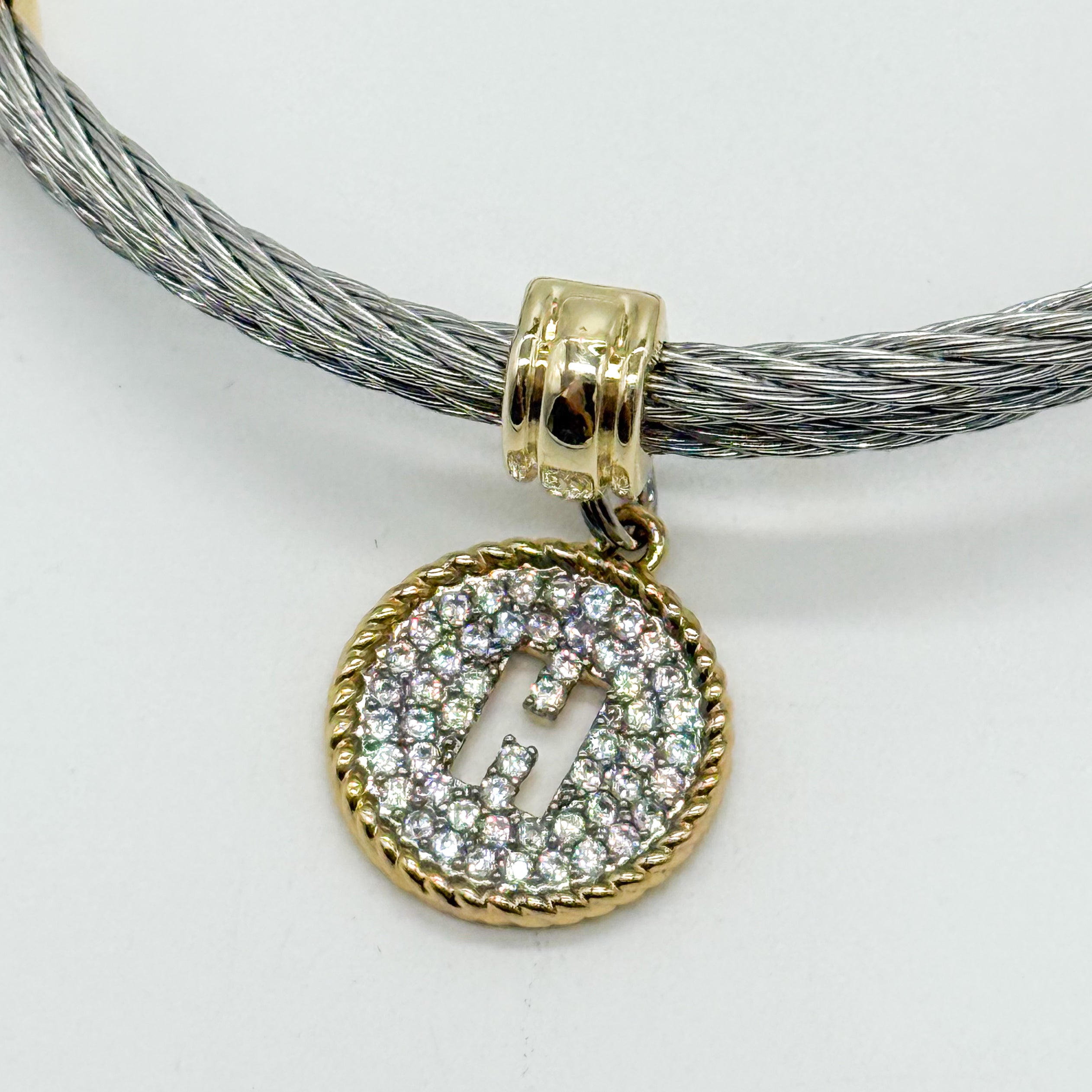 Initial Wire Bracelet-310 Jewelry-Millenx Accessories, LLC.-Heathered Boho Boutique, Women's Fashion and Accessories in Palmetto, FL