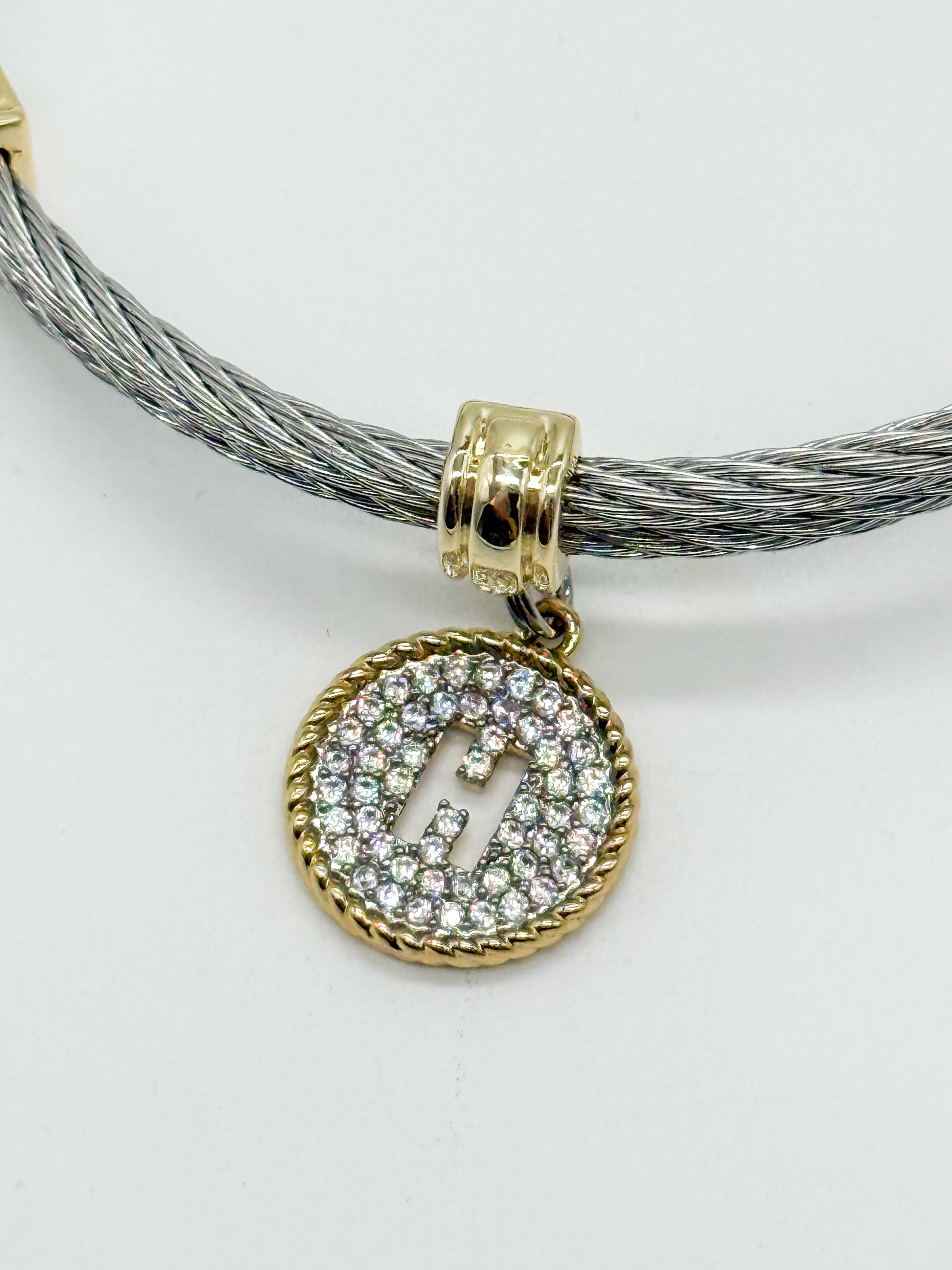 Initial Wire Bracelet-310 Jewelry-Millenx Accessories, LLC.-Heathered Boho Boutique, Women's Fashion and Accessories in Palmetto, FL