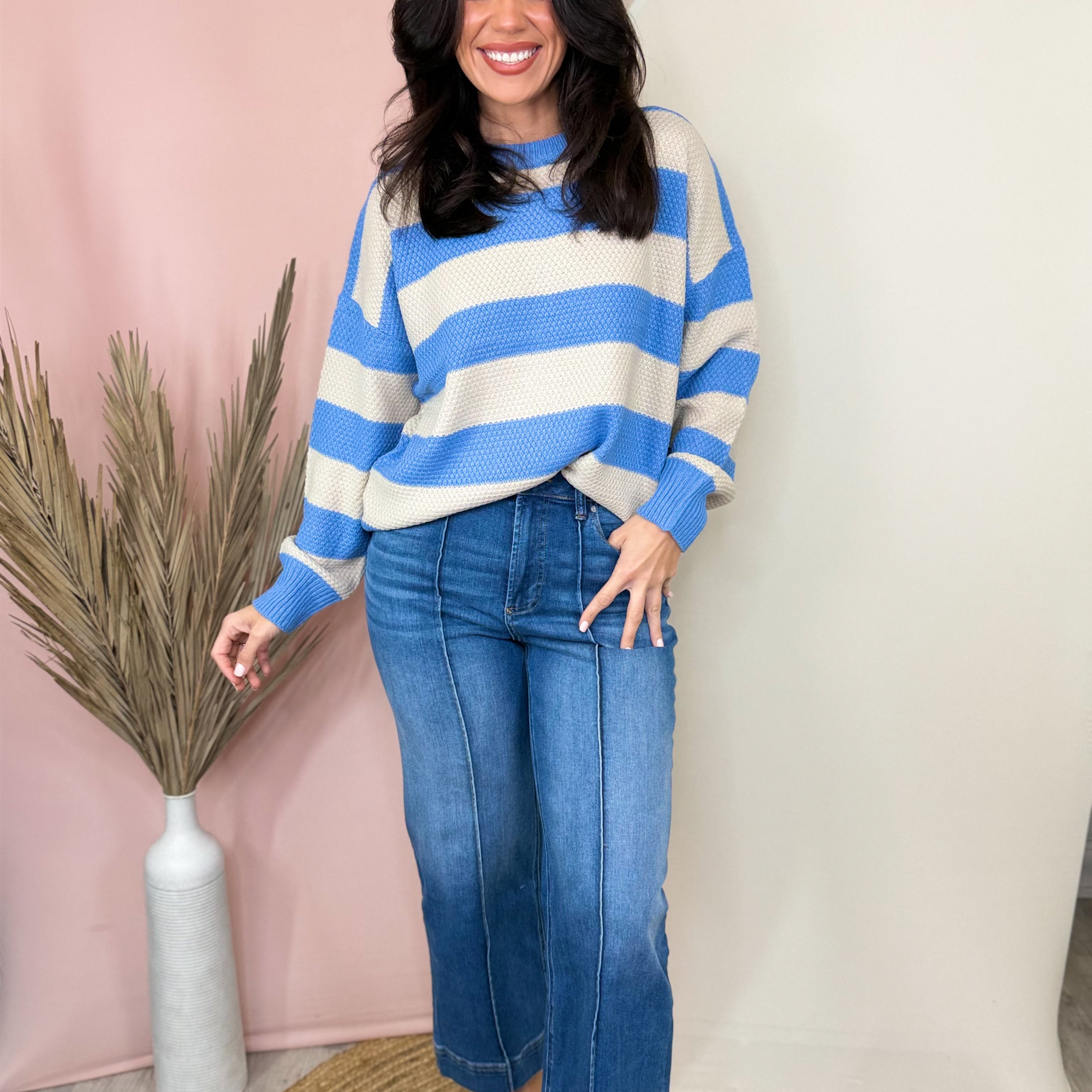 The Everly Wide Leg Jeans-190 JEANS-ZENANA-Heathered Boho Boutique, Women's Fashion and Accessories in Palmetto, FL